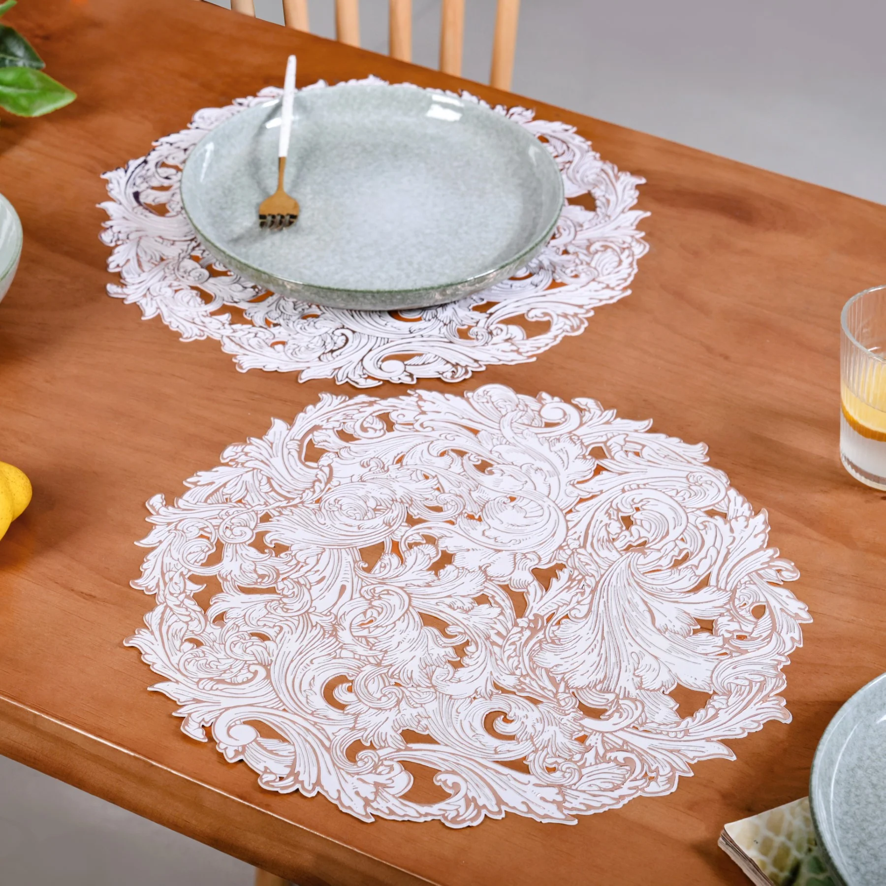 Rose Luxe Round Tablemat Set Of 6 - Image 3