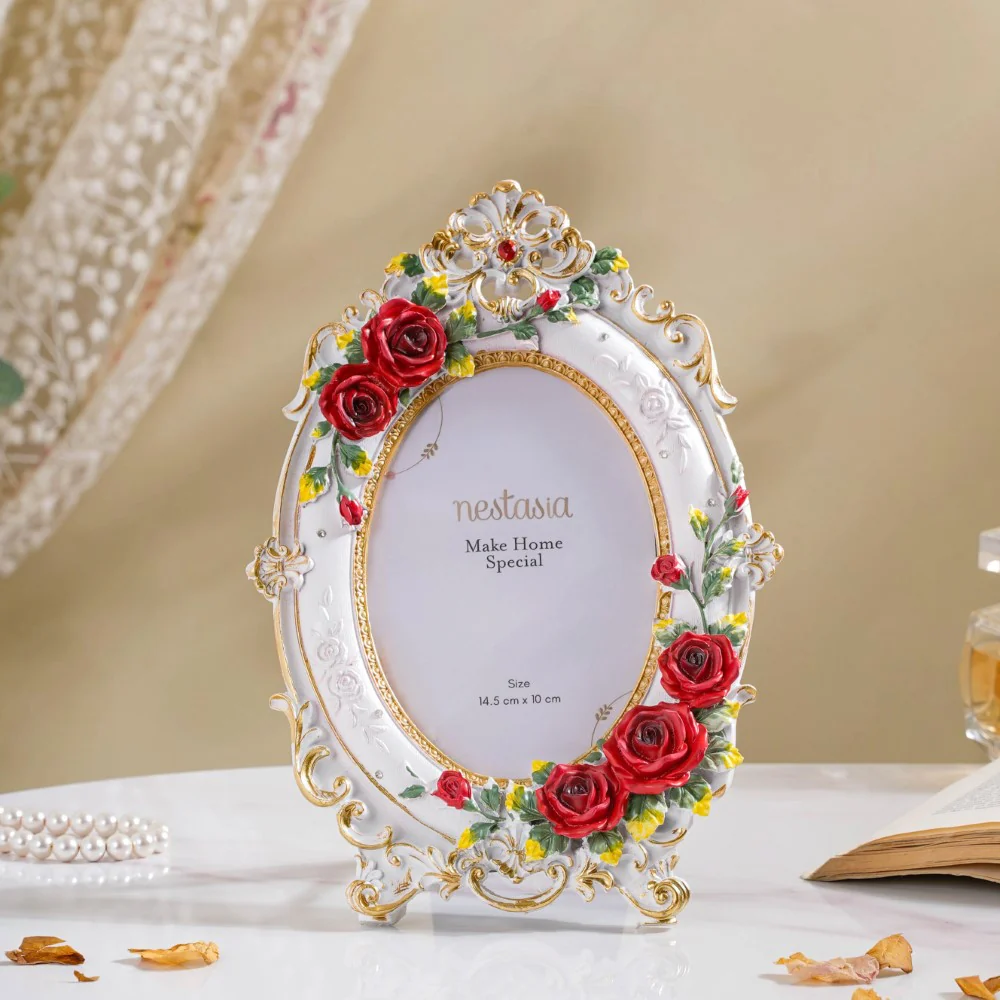 Rose Regent Oval Photo Frame 10 x 7 Inch - Image 3