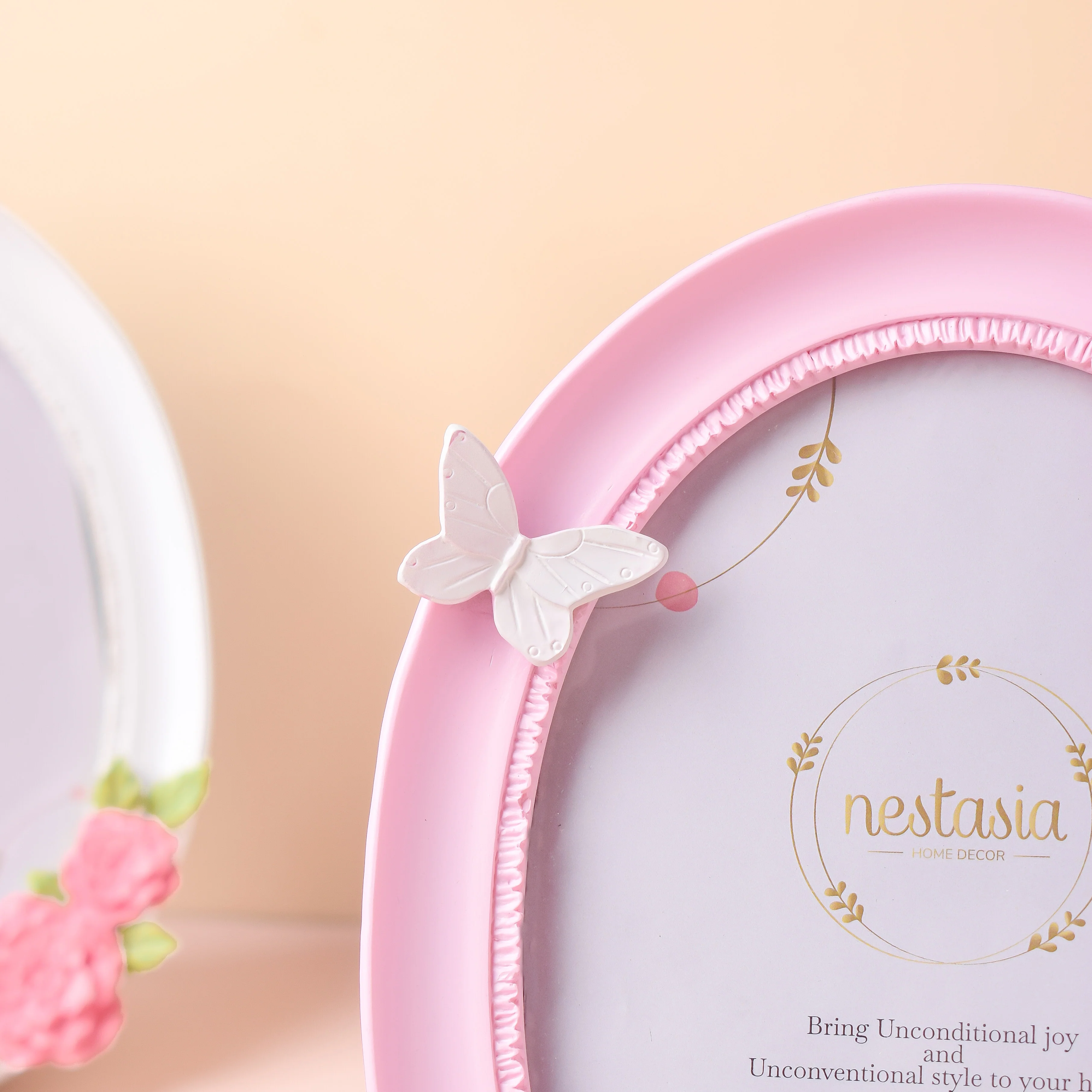 Rosette Pastel Pink Photo Frame - Image 3
