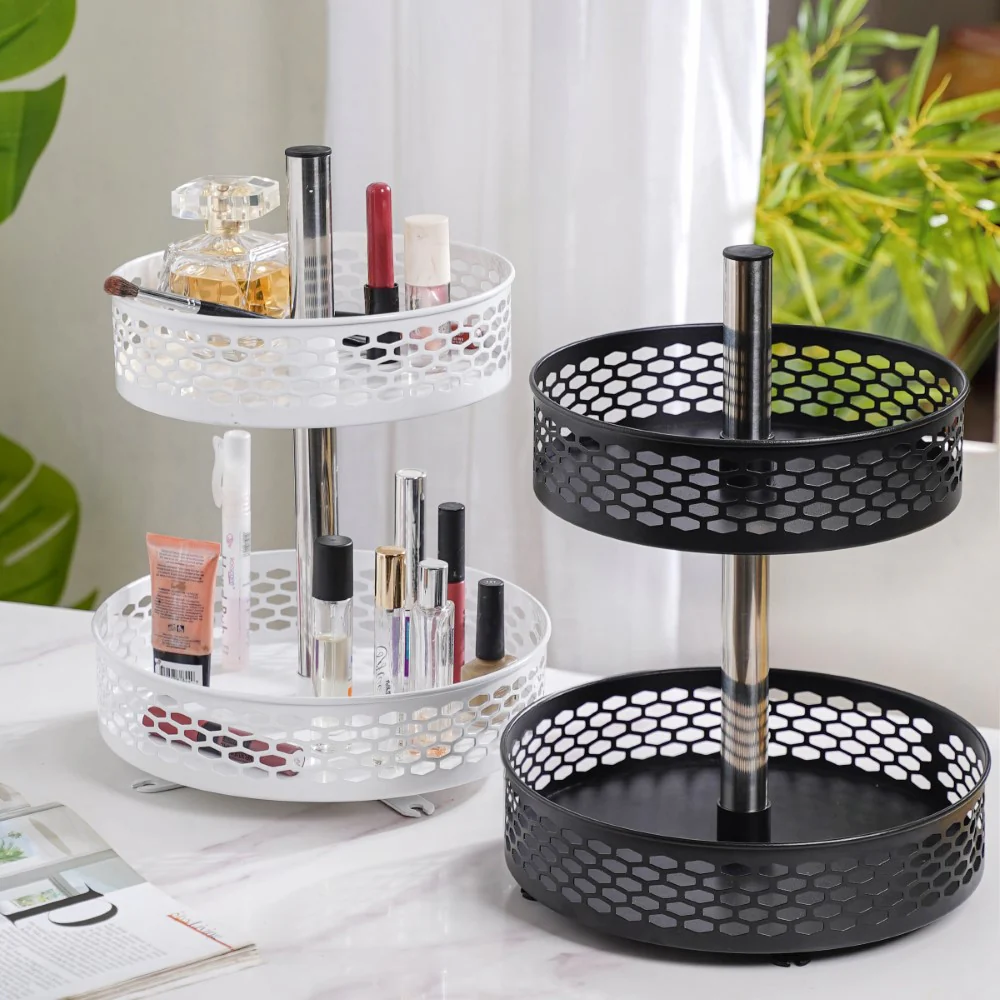 Rotating Metal Storage Rack Black - Image 15