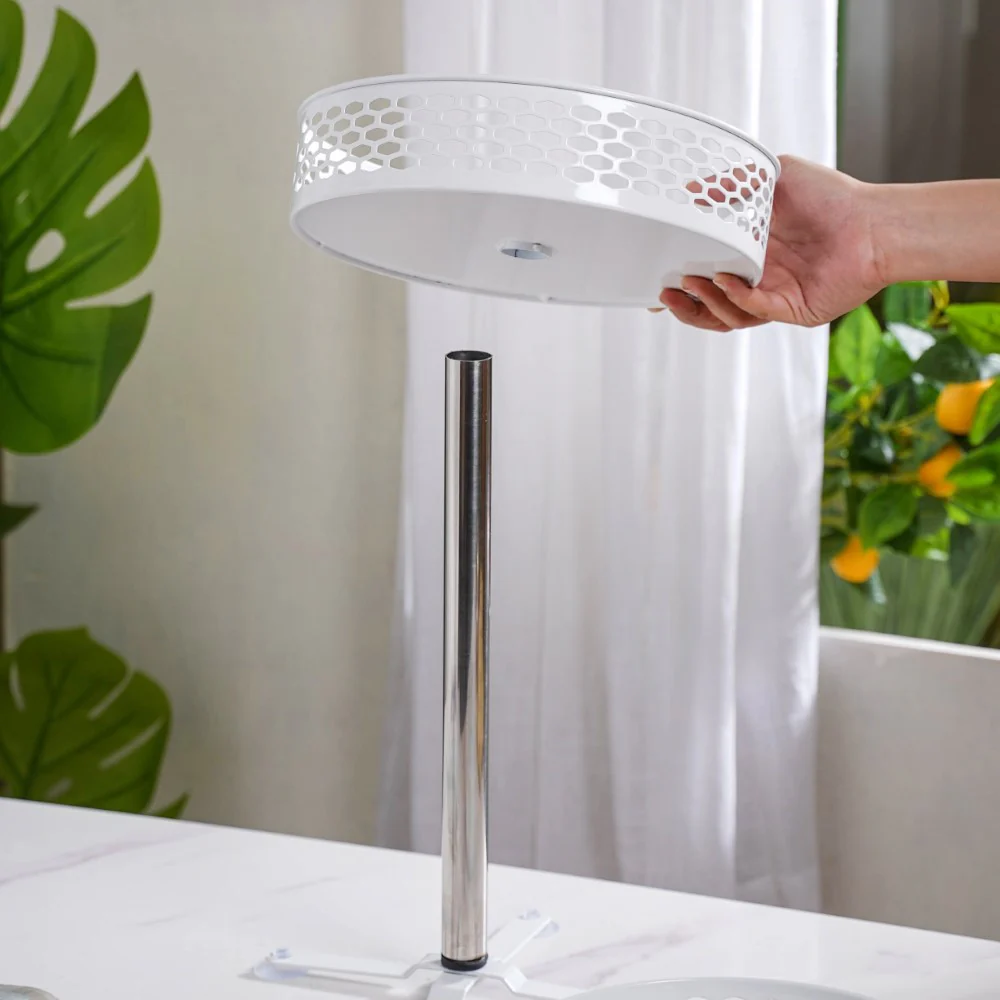 Rotating Metal Storage Rack White - Image 5