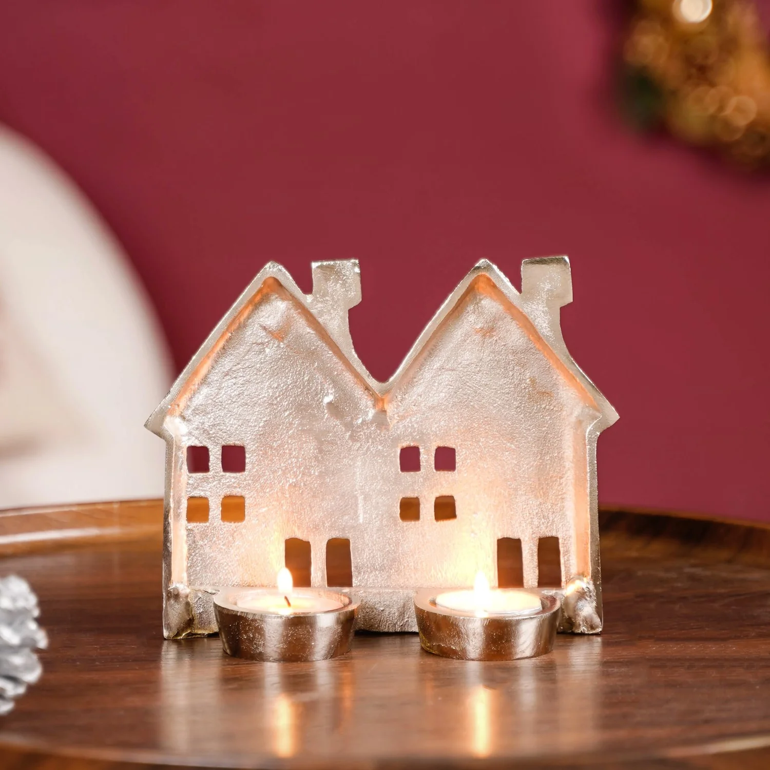 Row Houses Tea Light Candle Holder - Image 3