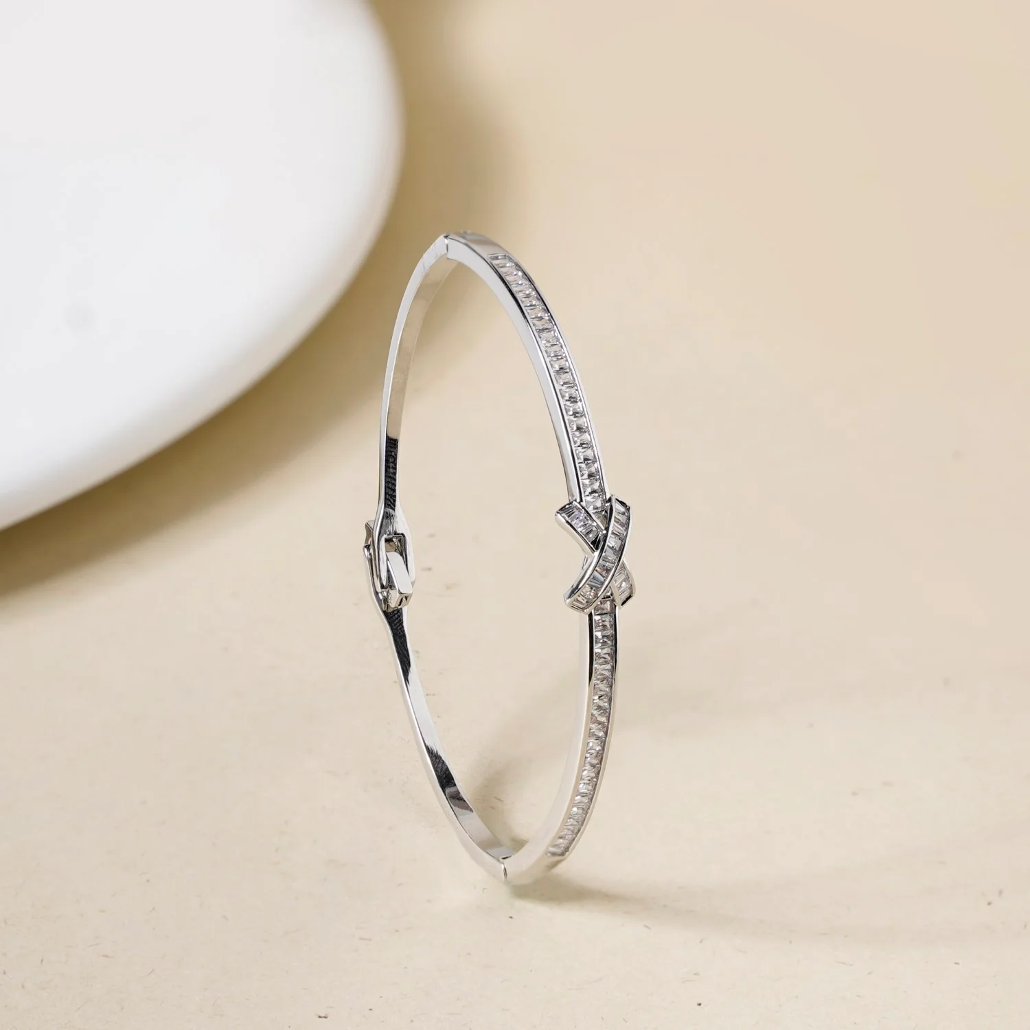 Sacred Sparkle Cross Bracelet Silver - Image 7