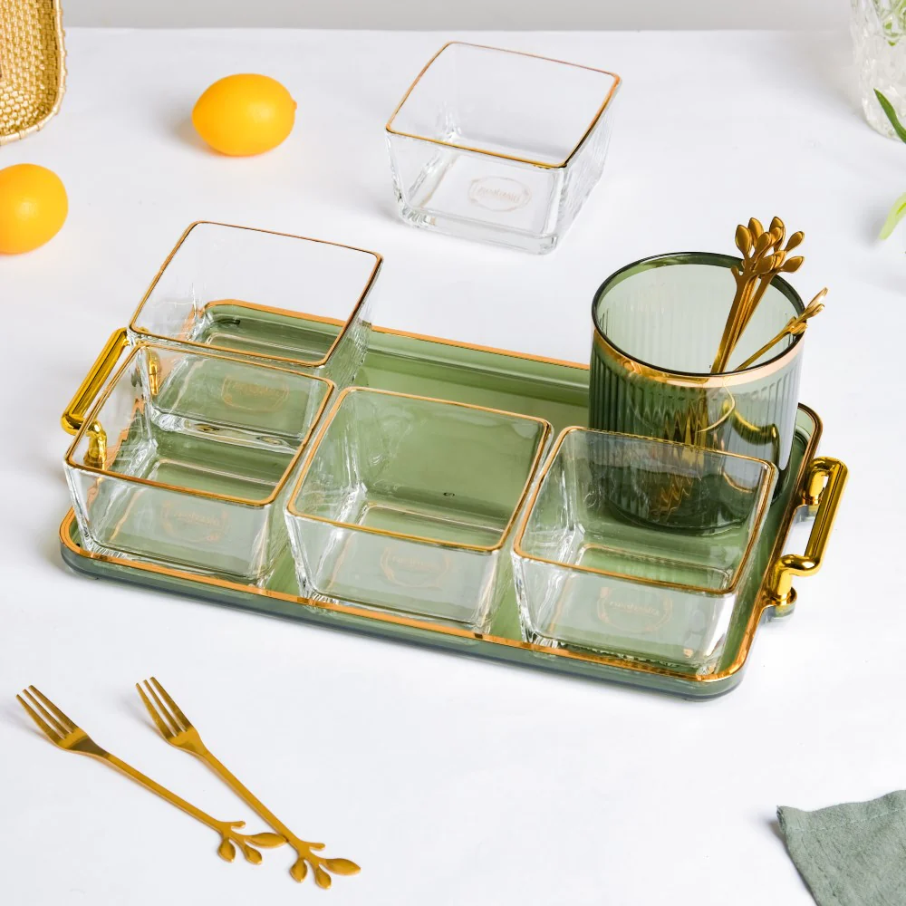 Sage Green Snack And Sweets Bowl Set of 13 - Image 8