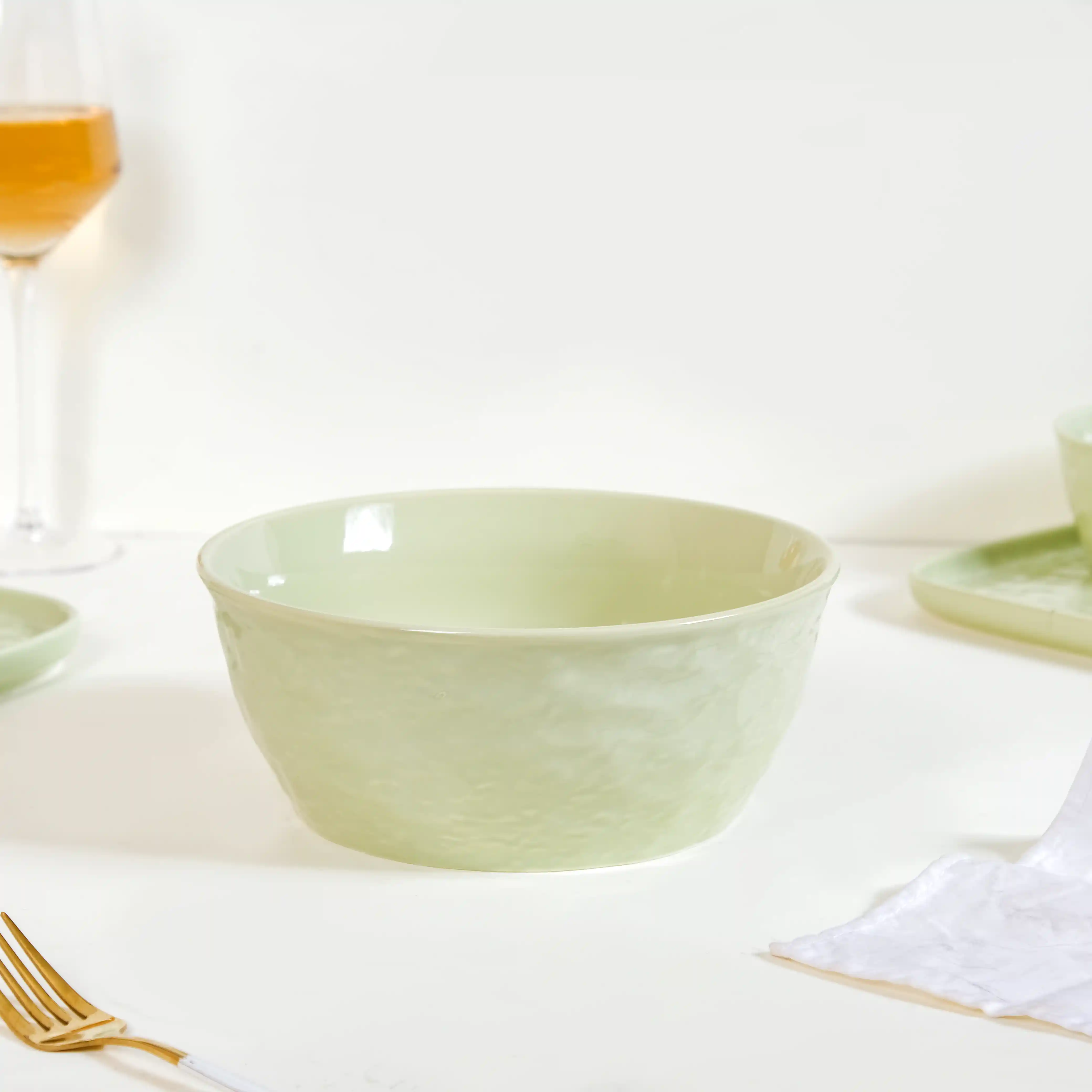 Sage Green Textured 27-Piece Dinner Set For 6 - Image 14