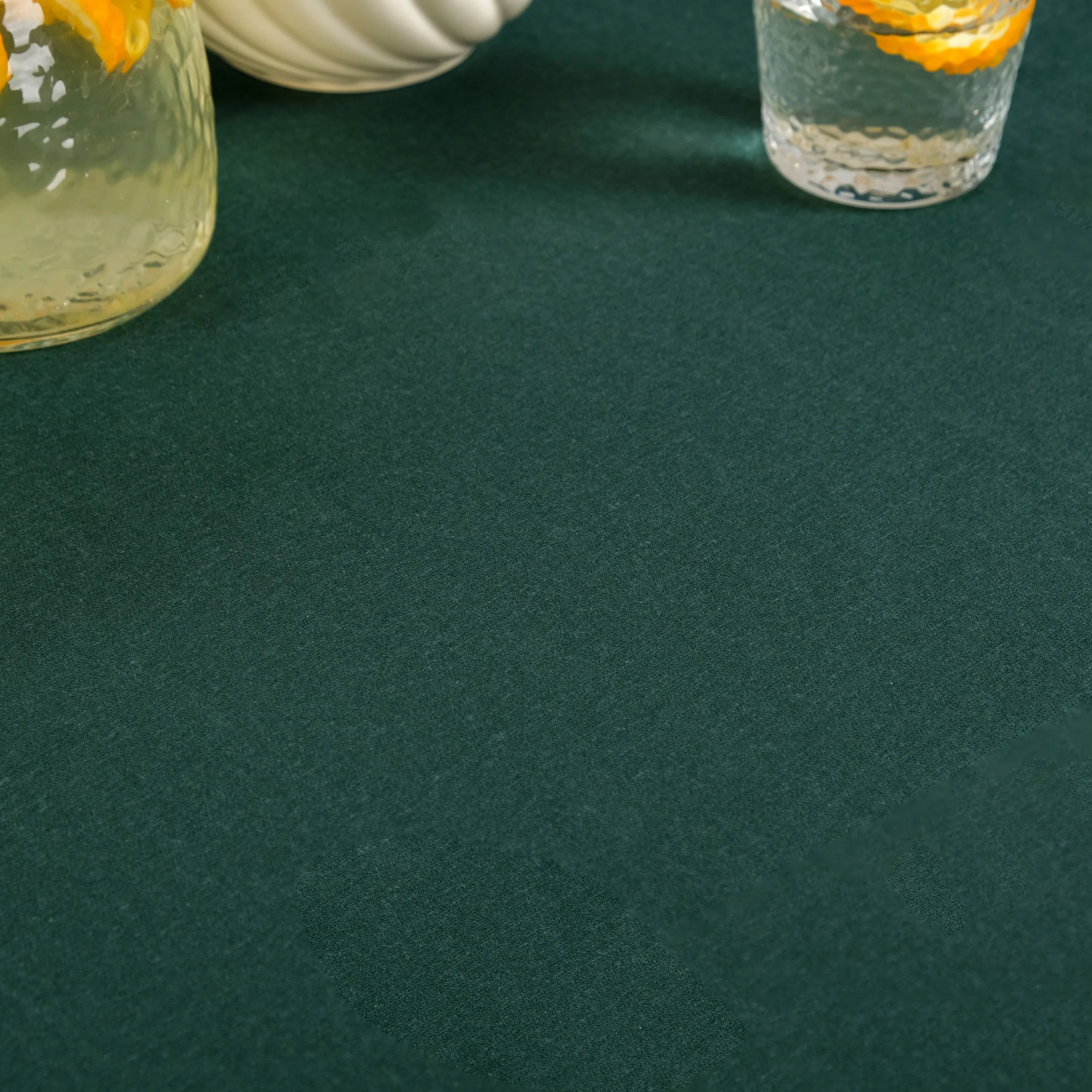 Sage Stripes 6 Seater Cotton Table Cover 203x152cm - Image 6