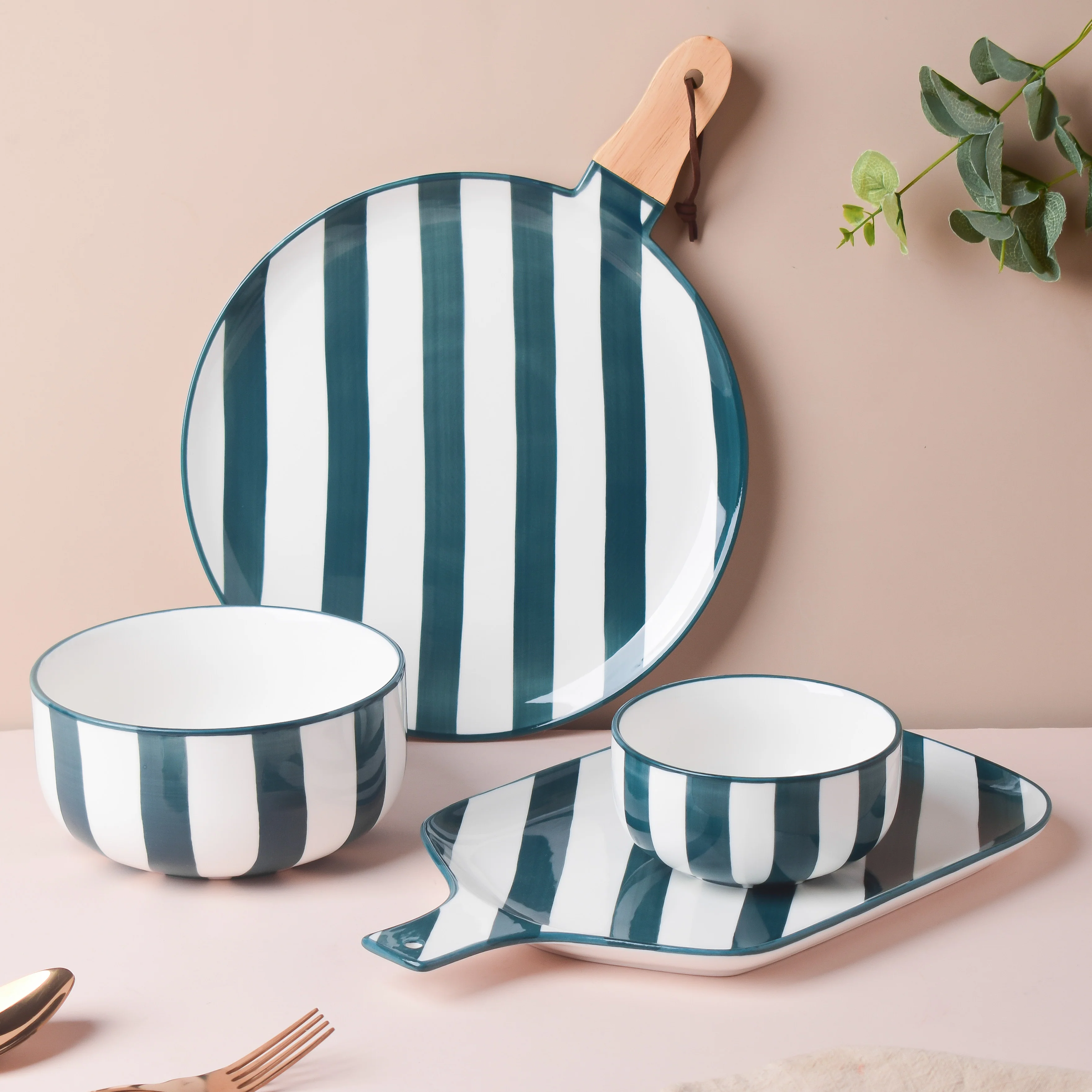 Sailor Striped Green Soup Bowl - Image 6