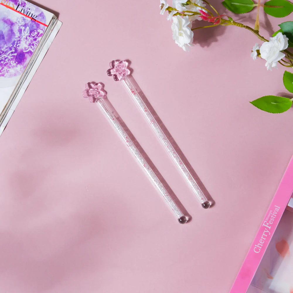 Sakura Glass Stirrer Set Of Two 7 Inch - Image 2