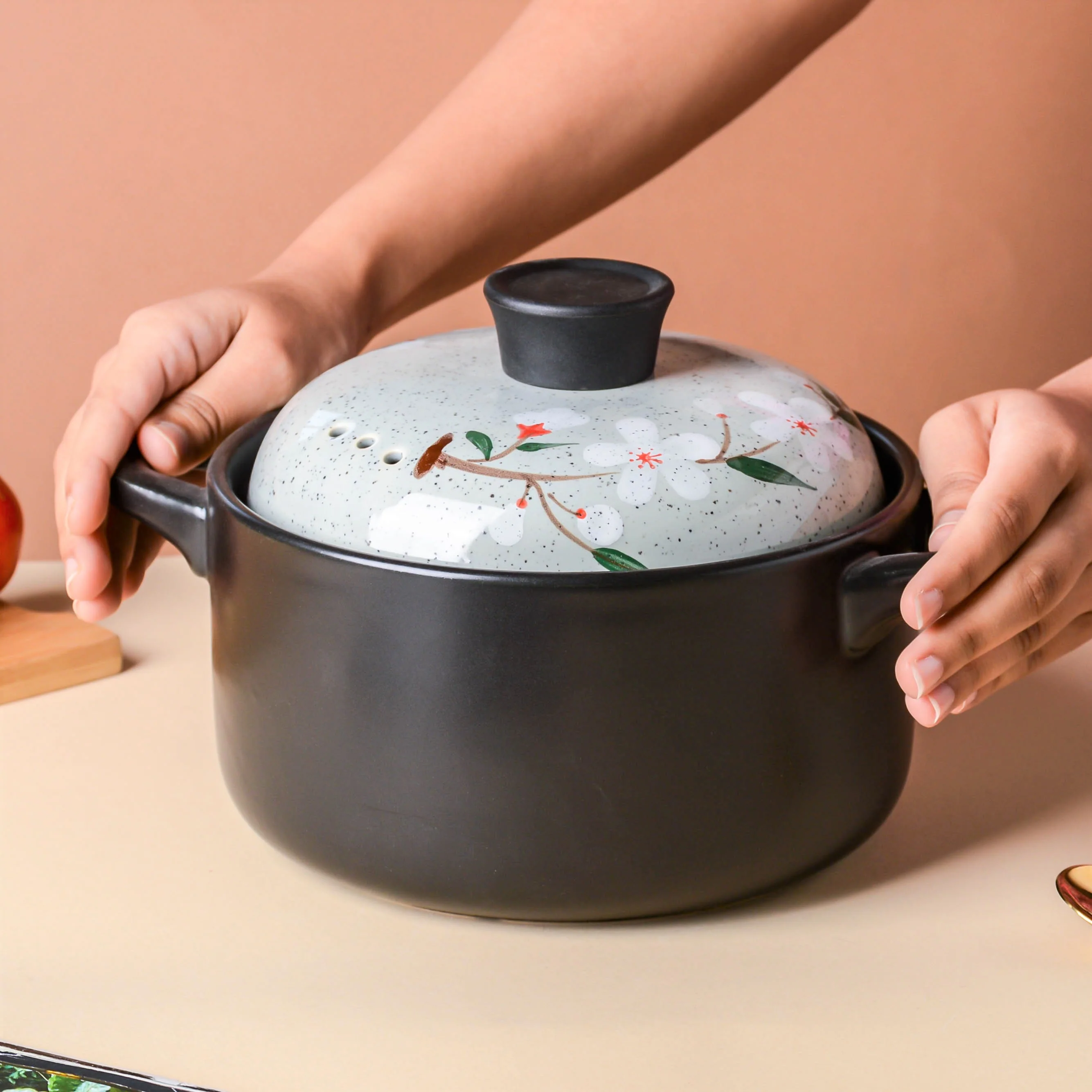 Sakura Stew Cooking Pot Grey - Image 4