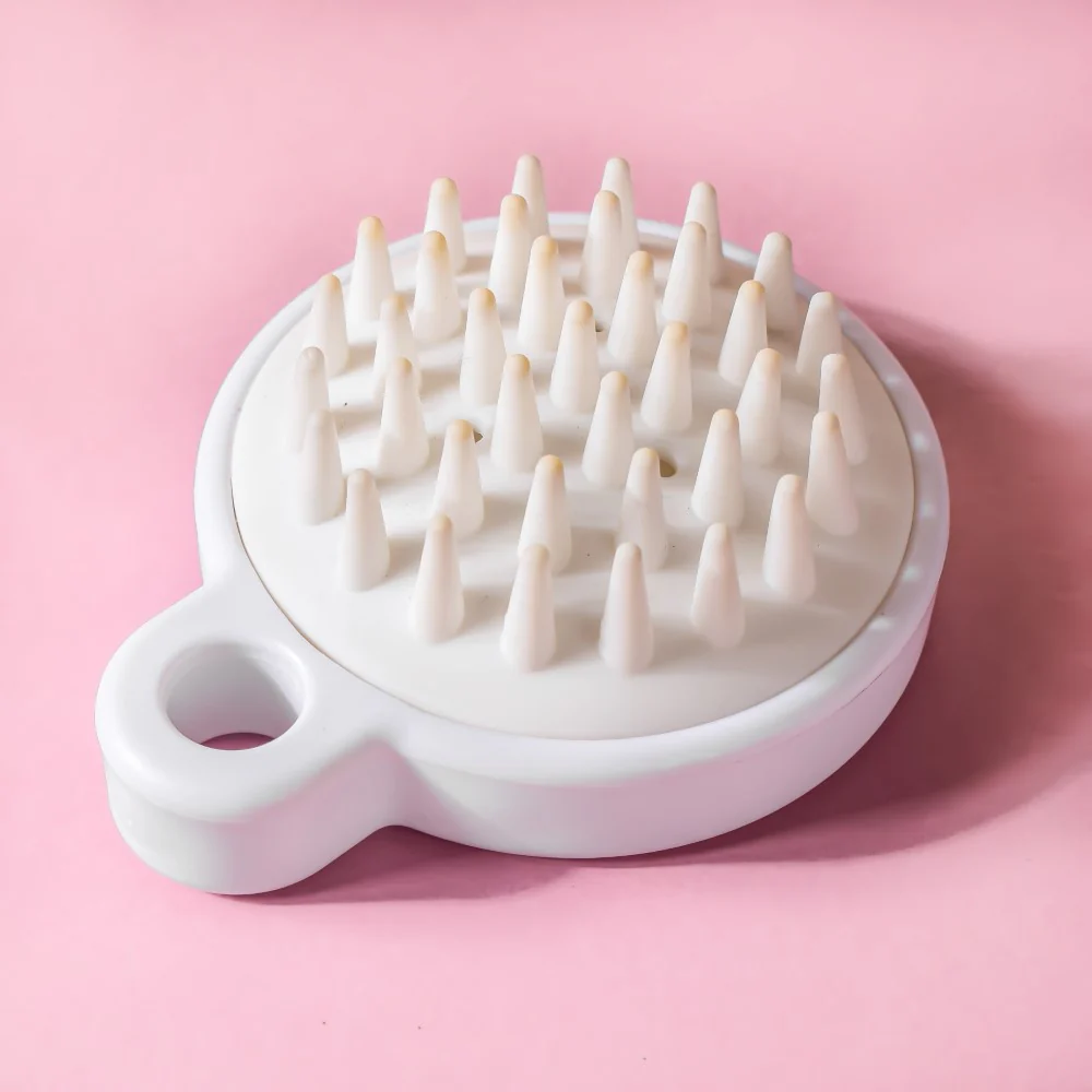 Scalp Scrubber Shampoo Brush White - Image 6
