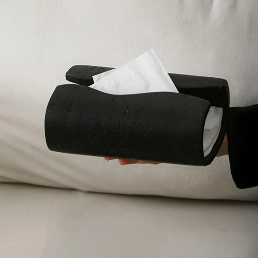 Sculpt Wave Tissue Holder Black - Image 9