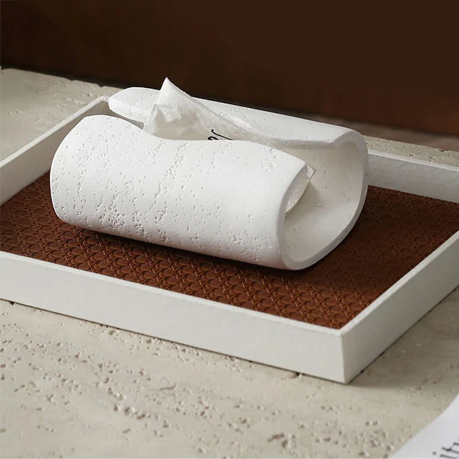 Contemporary Tissue Holder White - Image 8