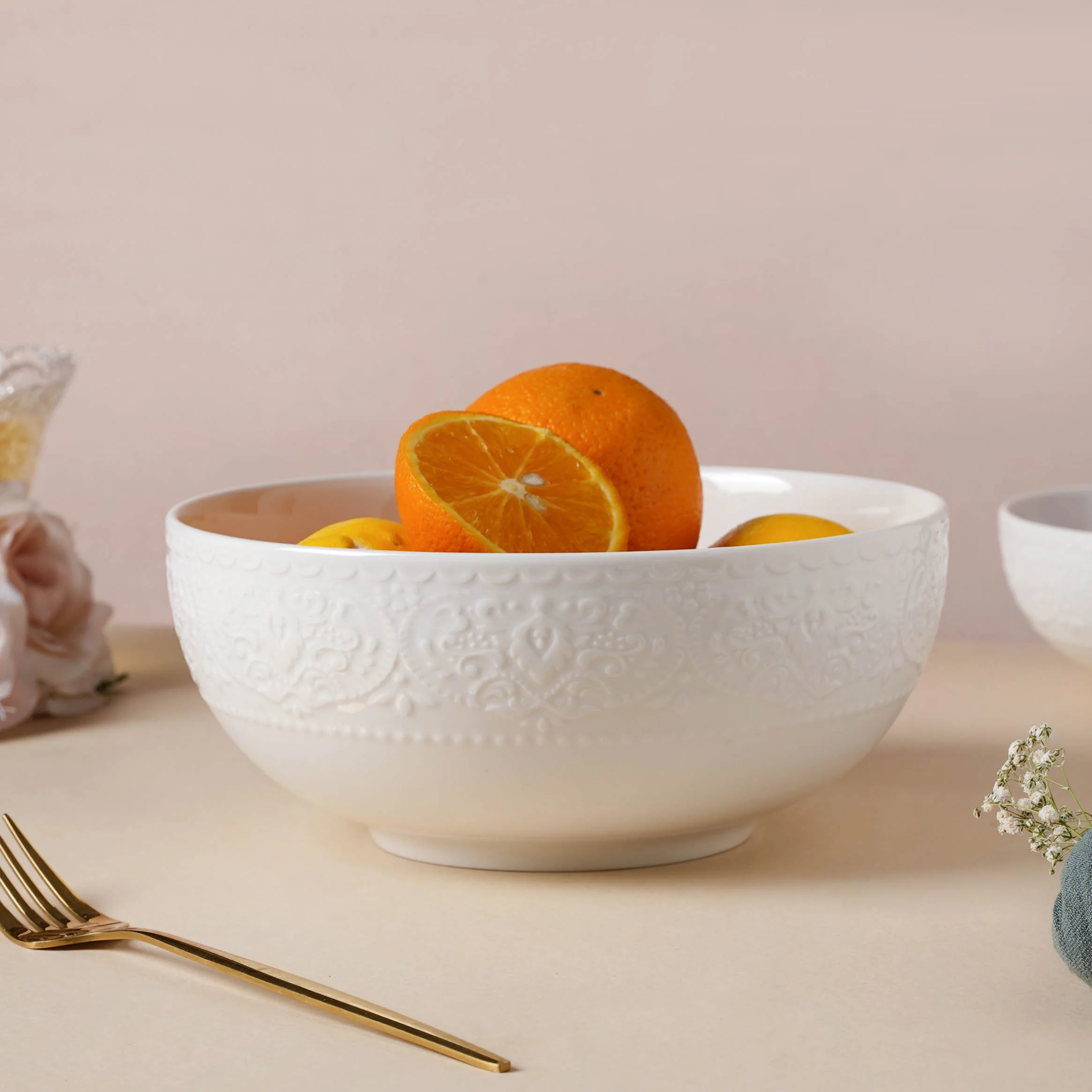 Serena Pearly White Serving Bowl 8 Inch 1500 ml - Image 6