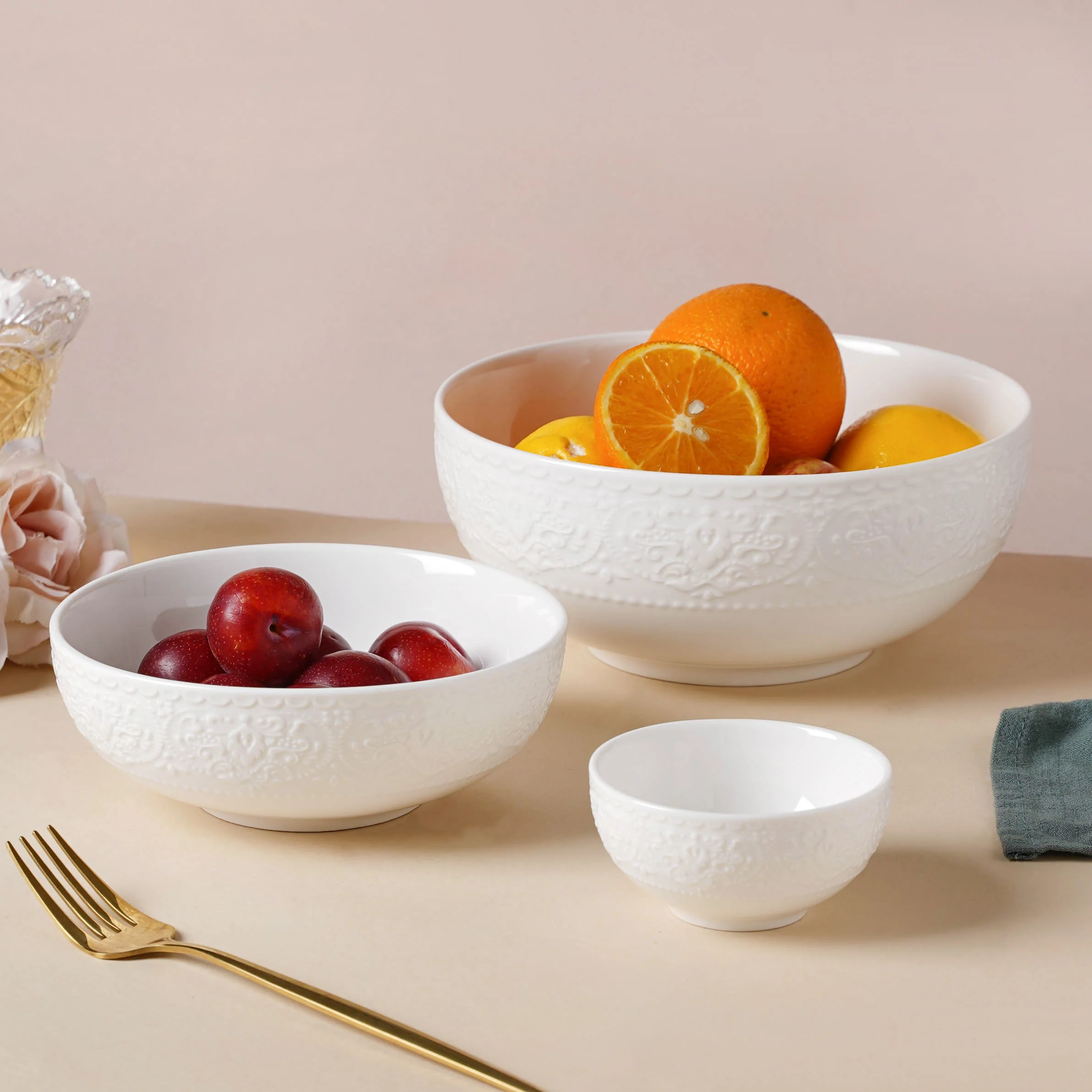 Serena Pearly White Snack Bowl 6 Inch 500 ml - Image 9