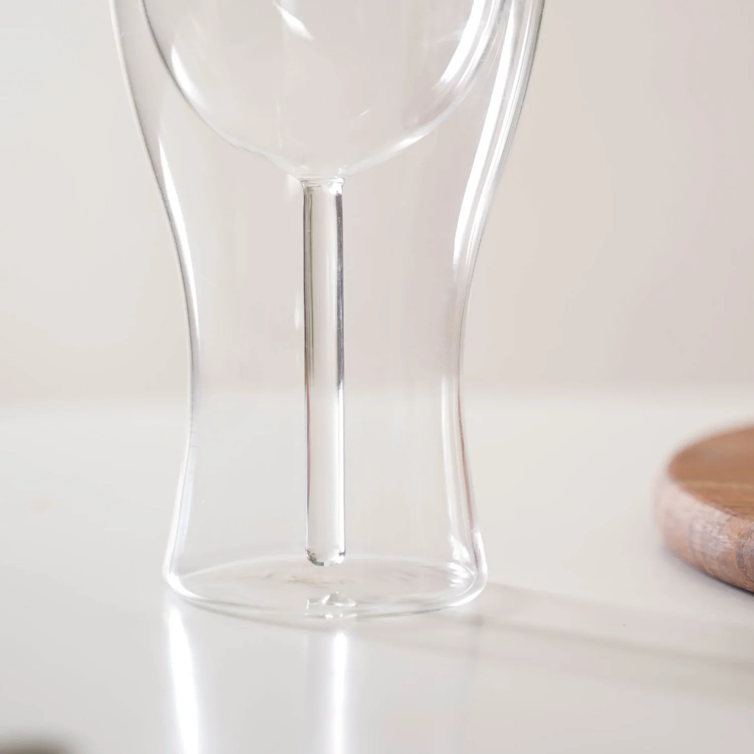 Set Of 2 Borosilicate Double Wall Wine Glasses 450ml - Image 8