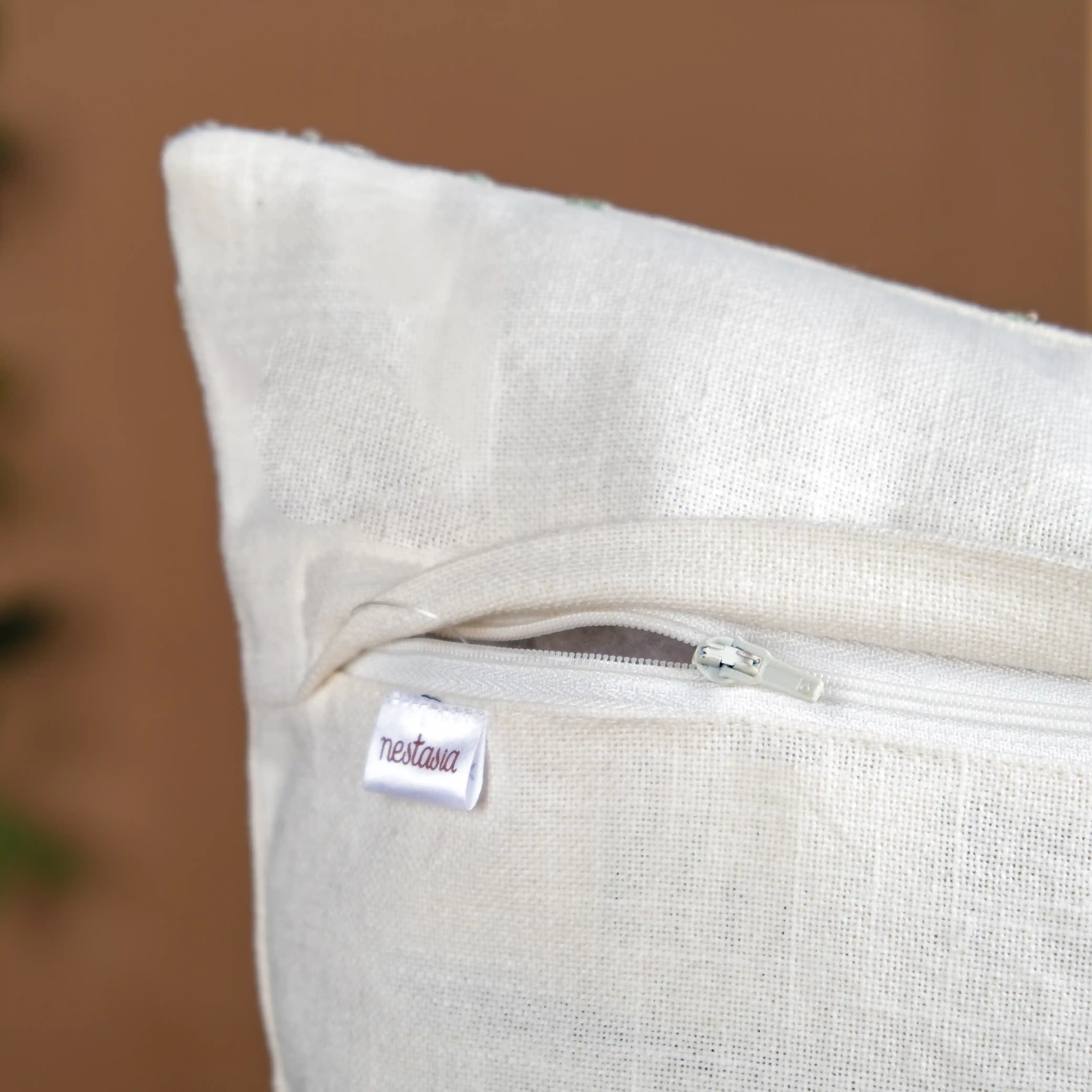 Set Of 2 Cotton Cushion Cover With Floral Embroidery - Image 9