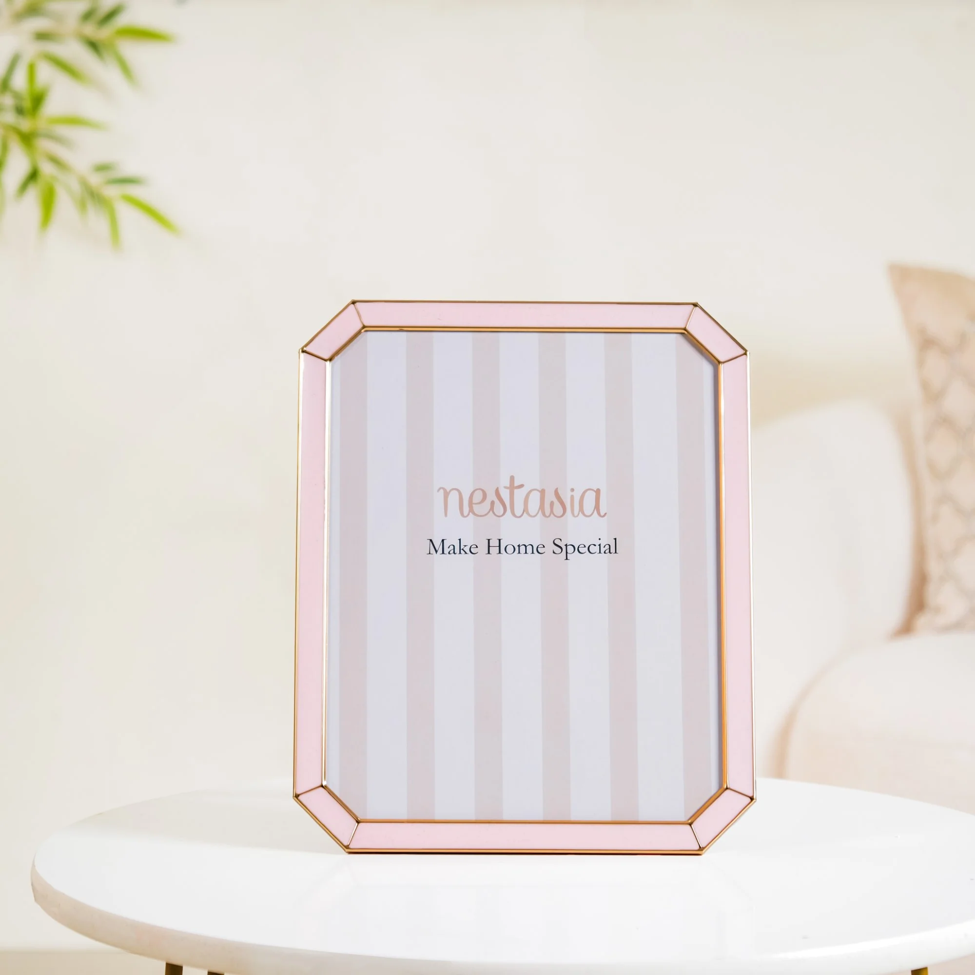 Set Of 2 Opulent Photo Frames Pink Gold - Image 8