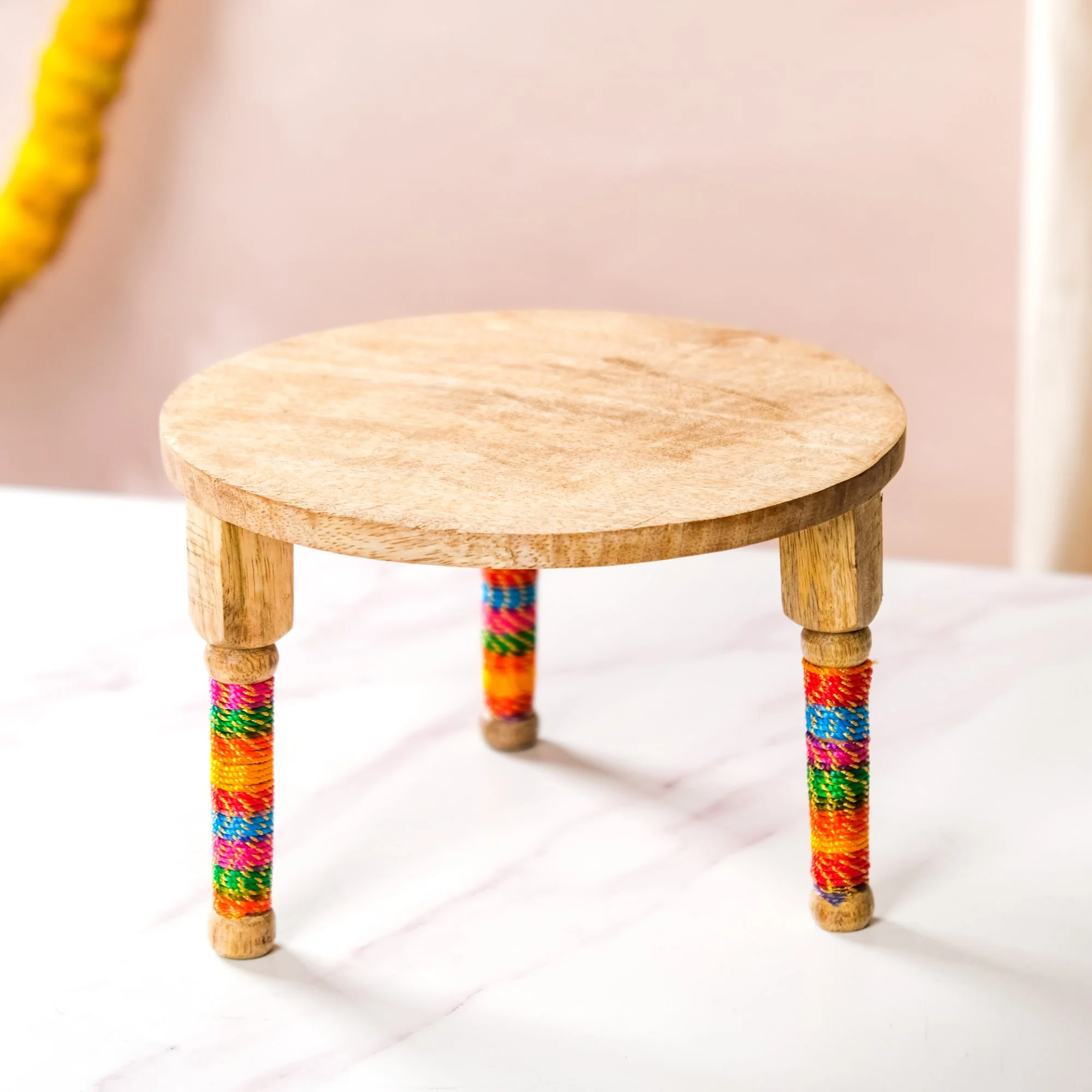 Set Of 2 Wooden Round Table Platters - Image 10