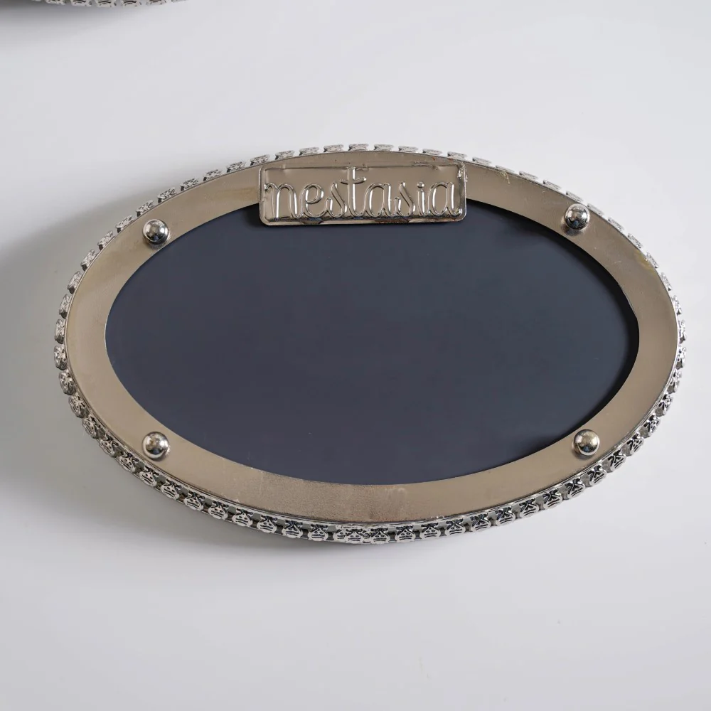 Set Of 3 Luxury Metal Tray Silver - Image 14