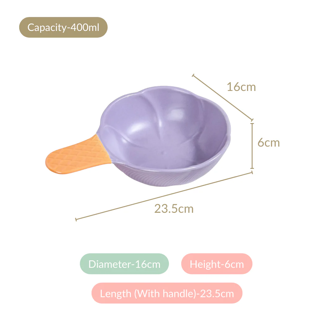 Set Of 4 Ceramic Ice Cream Bowls 400ml - Image 3