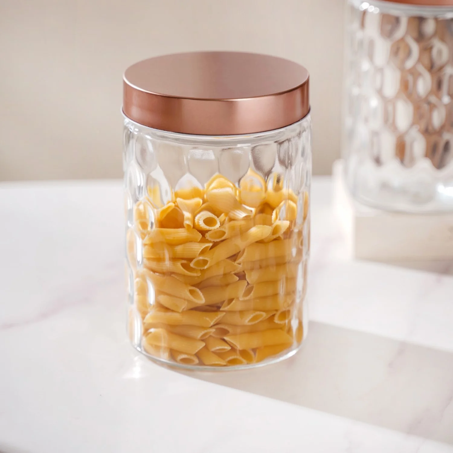 Set Of 4 Honeycomb Design Airtight Jar 1500ml - Image 6