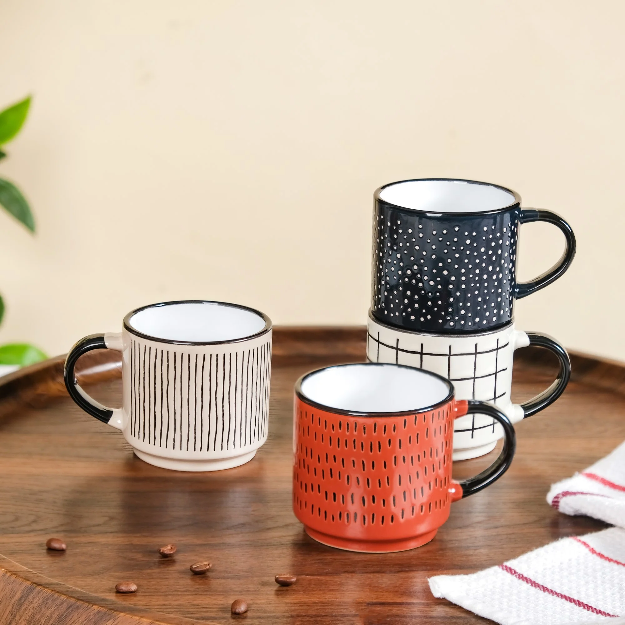 Set Of 4 Sienna Stackable Tea Cup 275ml - Image 6