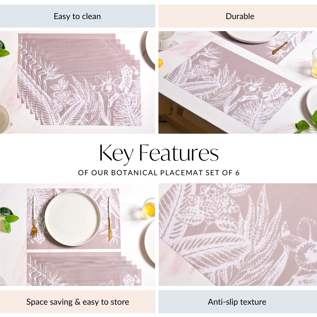 Set Of 6 Botanical Placemat - Image 5