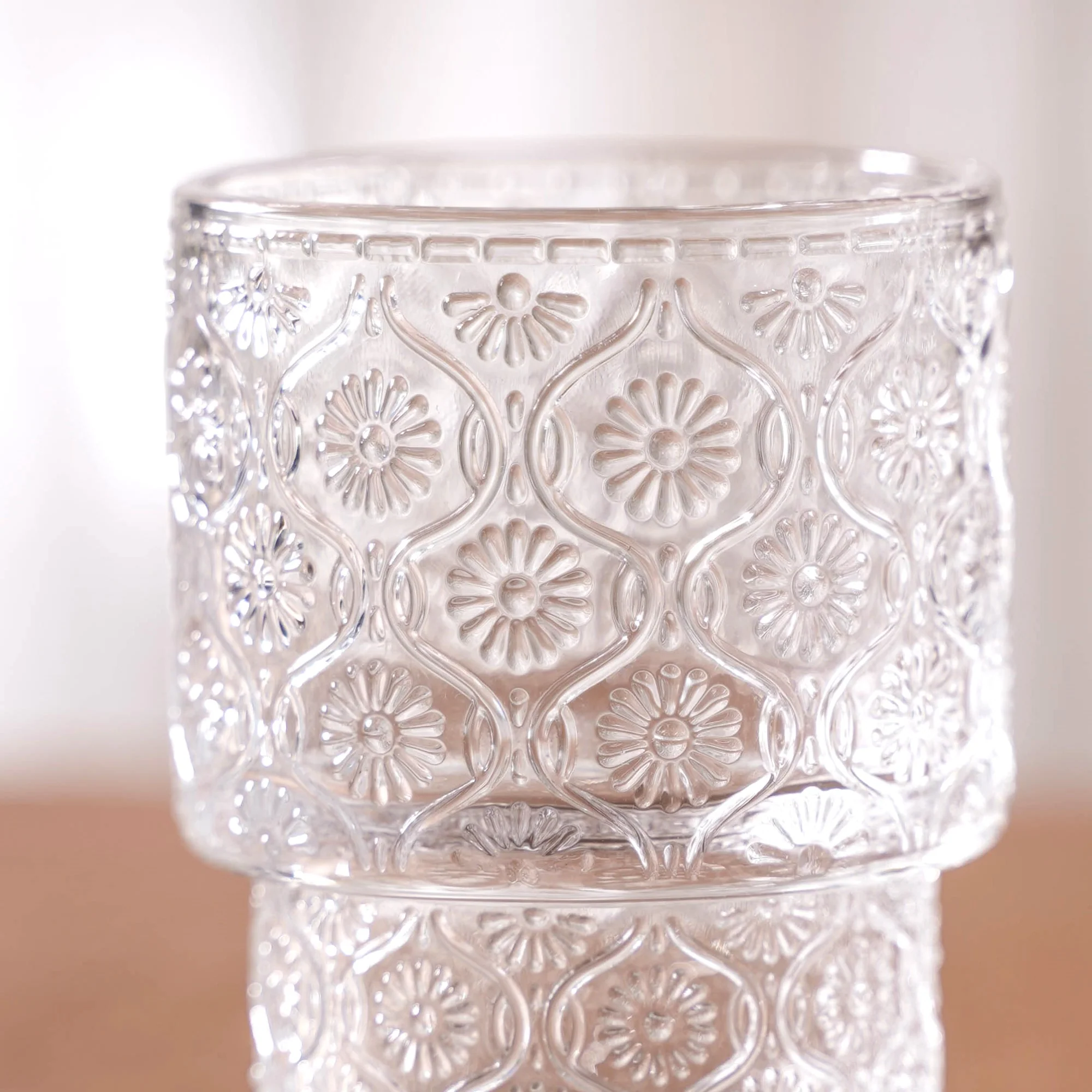 Set of 6 Floral Drinking Glass Tumblers - Image 5