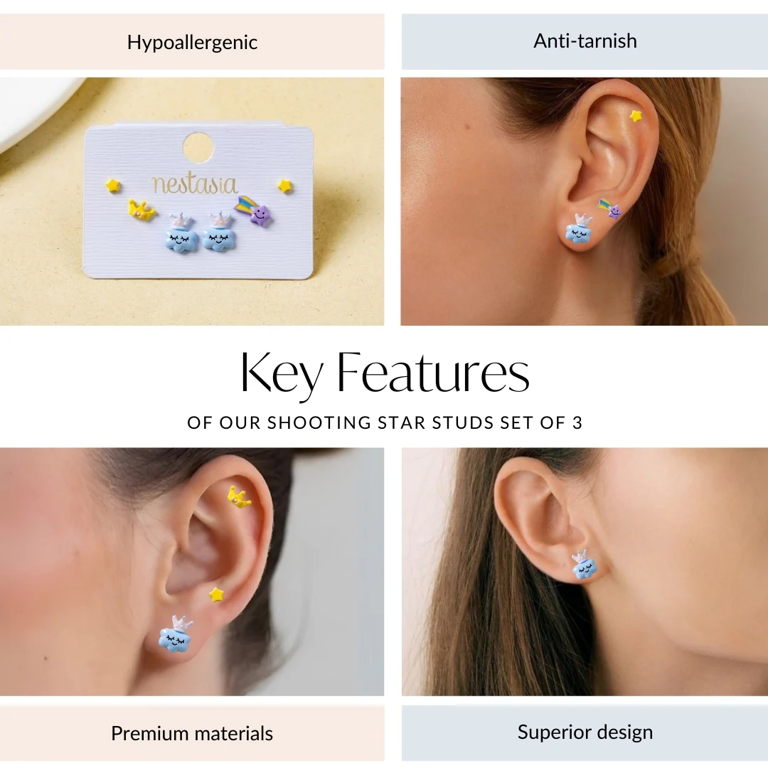 Shooting Star Studs Set Of 3 - Image 4