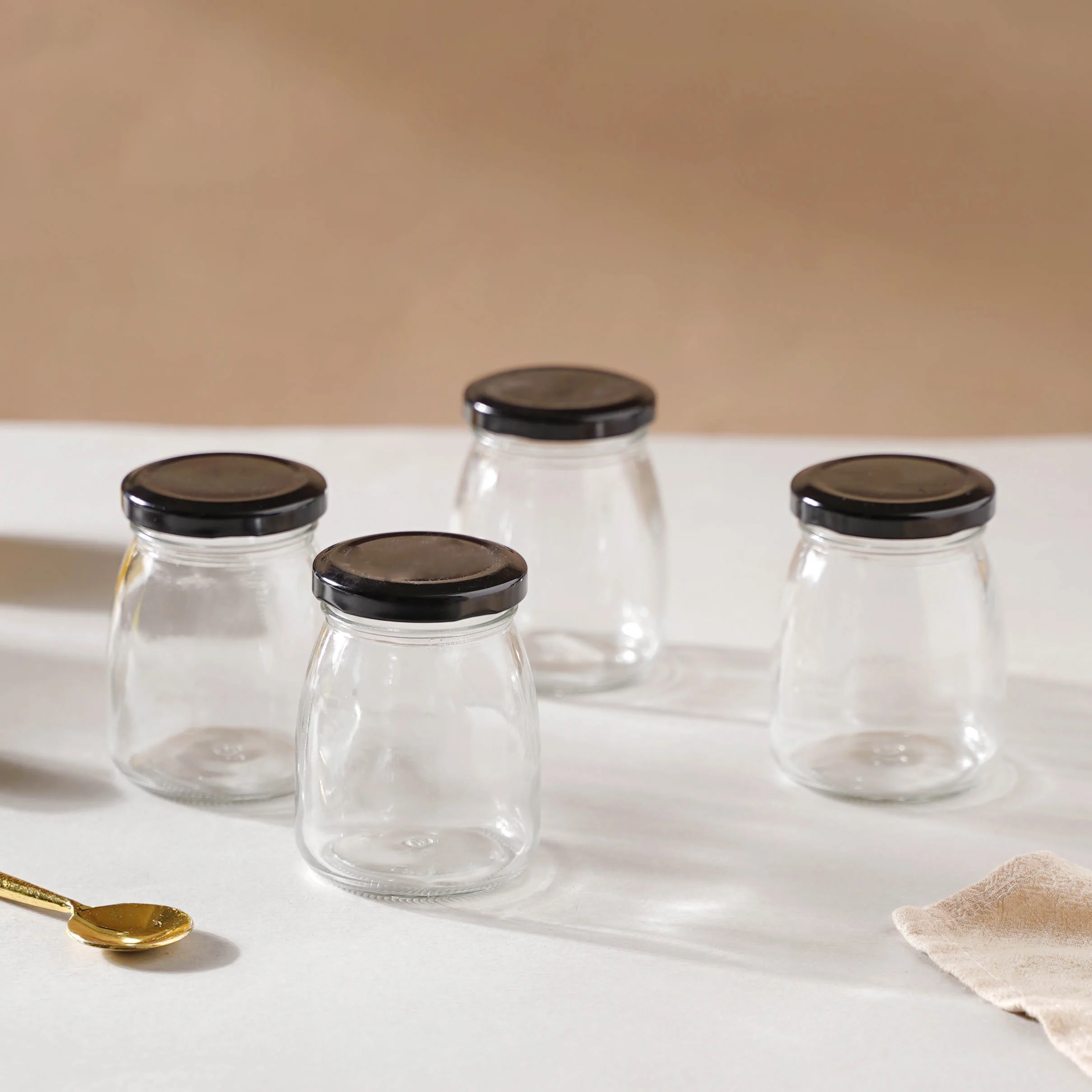 Short Glass Storage Container Set of 4 - Image 2