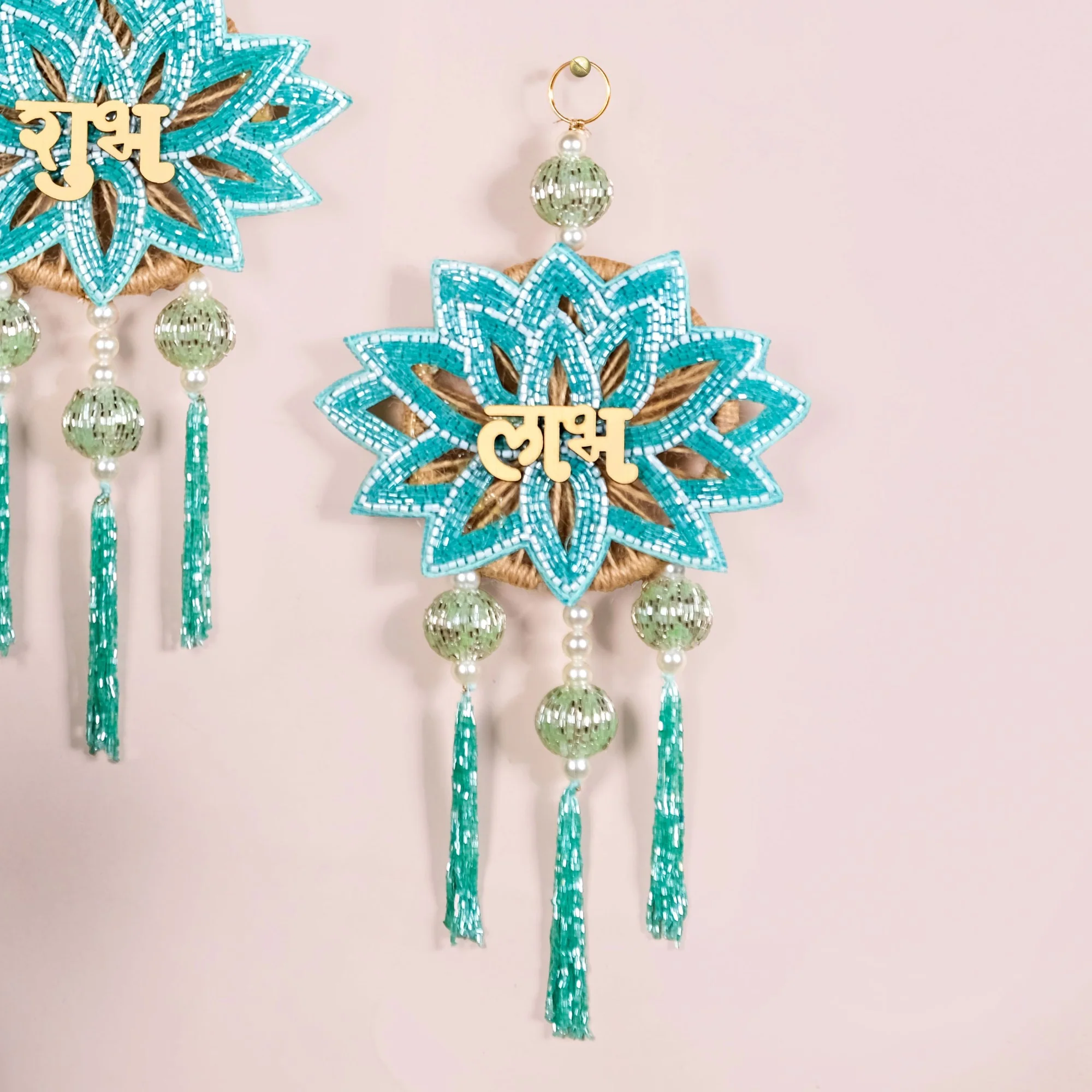 Shubh Labh Wall Hanging Set Of 2 - Image 6