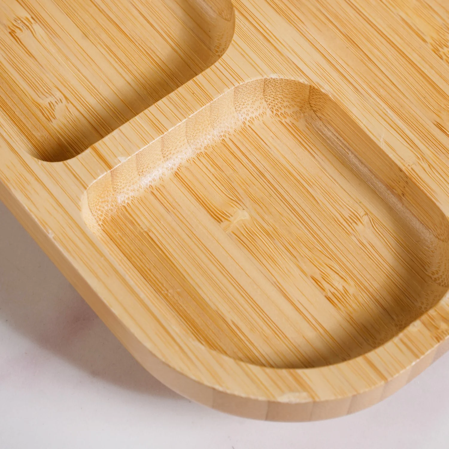 Silicone Suction Base Wooden Plate For Kids With Spoon - Image 6
