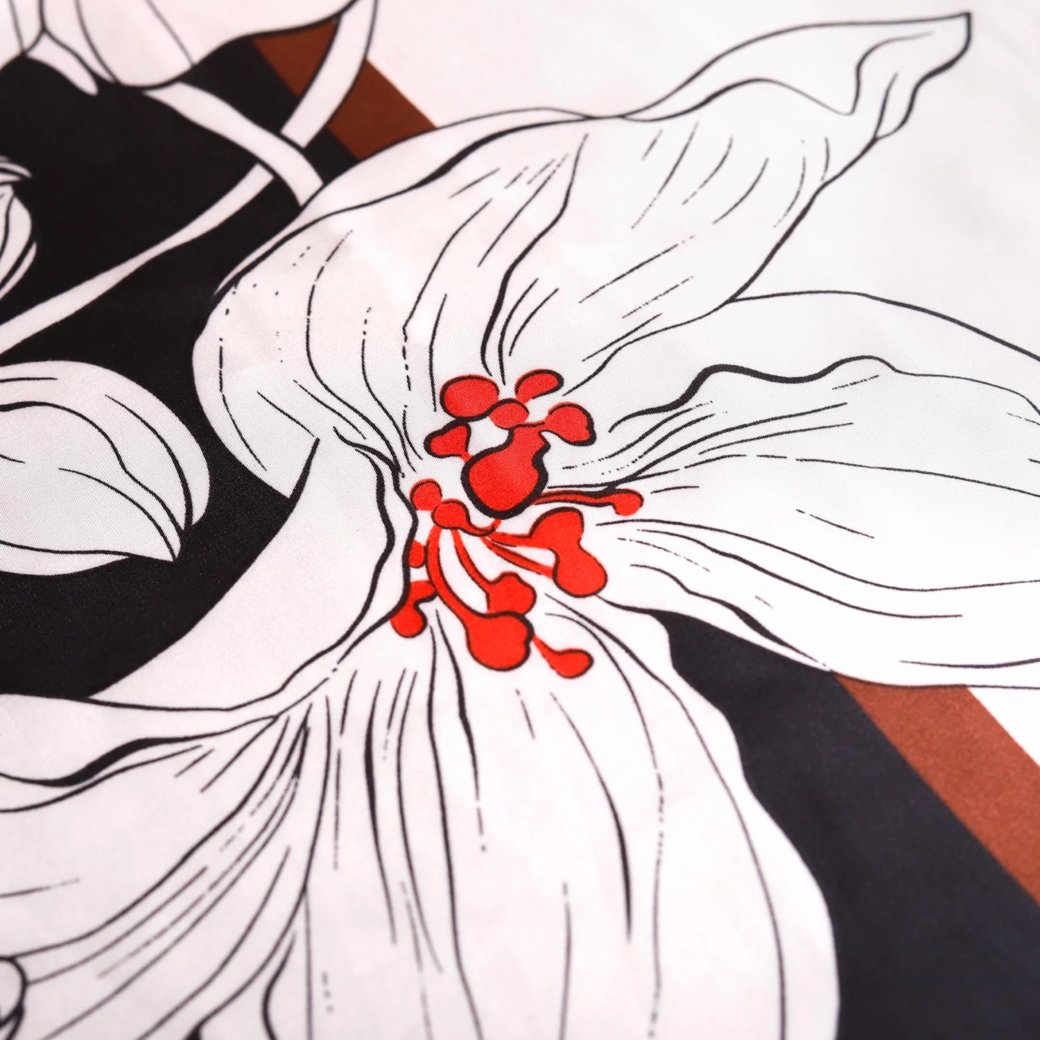 Silk Floral Motif Scarf For Women - Image 7