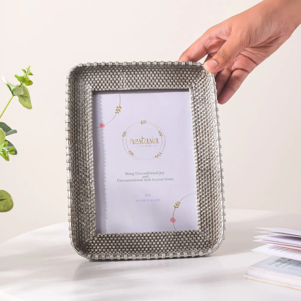 Silver Glam Rectangle Photo Frame - Image 2