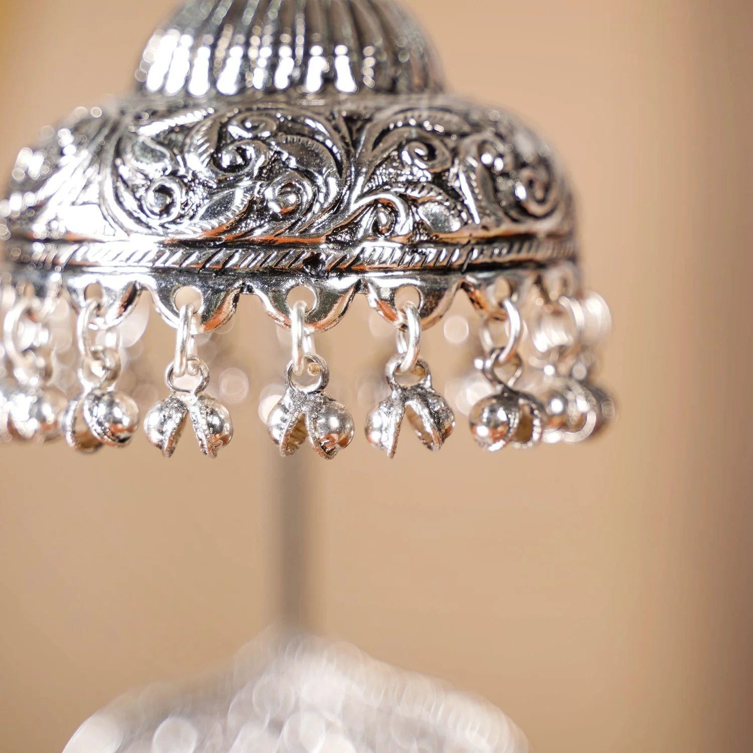 Silver Singhasan With Detachable Chatra - Image 5