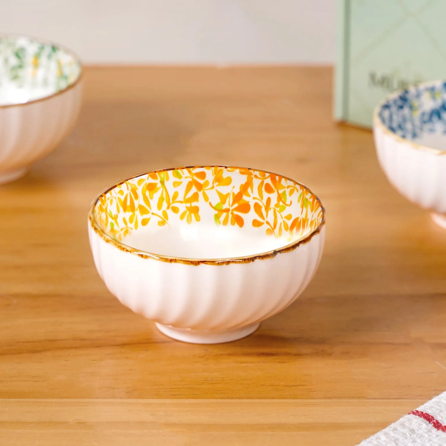 Simply Floral Ceramic Bowl Set Of 4 300ml - Image 15