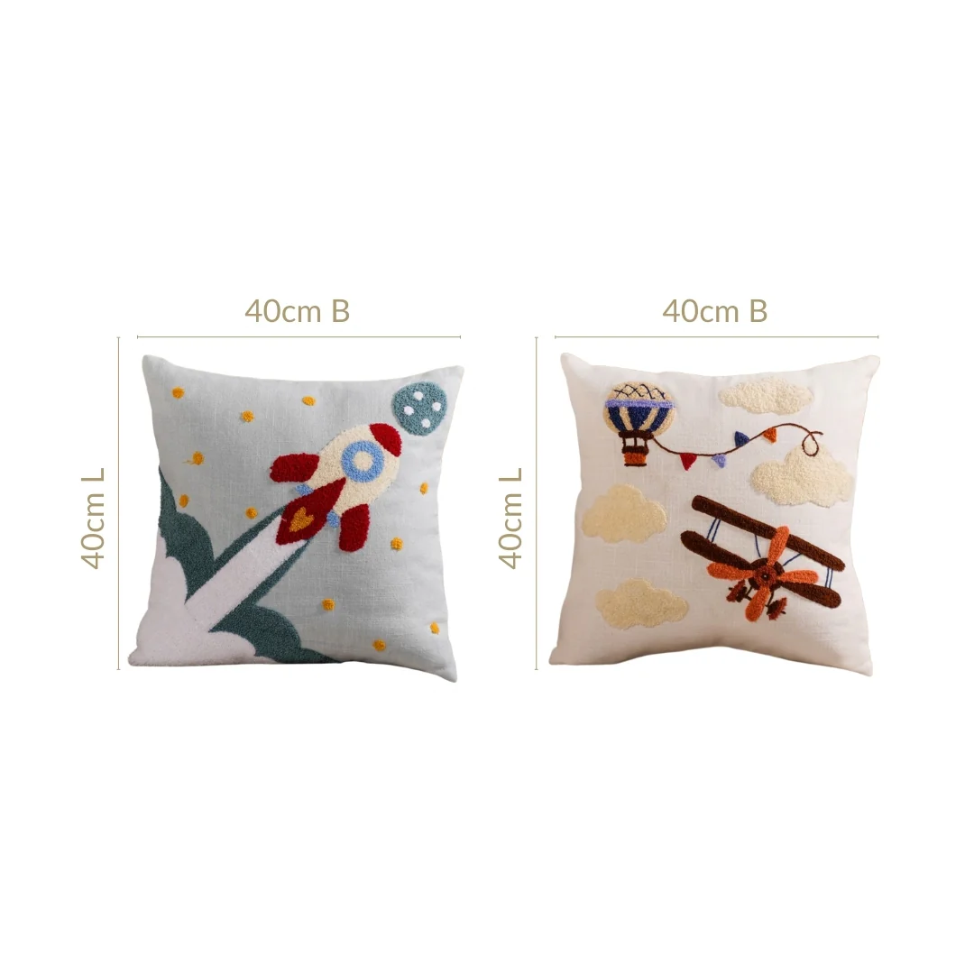 Sky Wanderer Kids Room Cushion Cover Set Of 2 40x40cm - Image 3