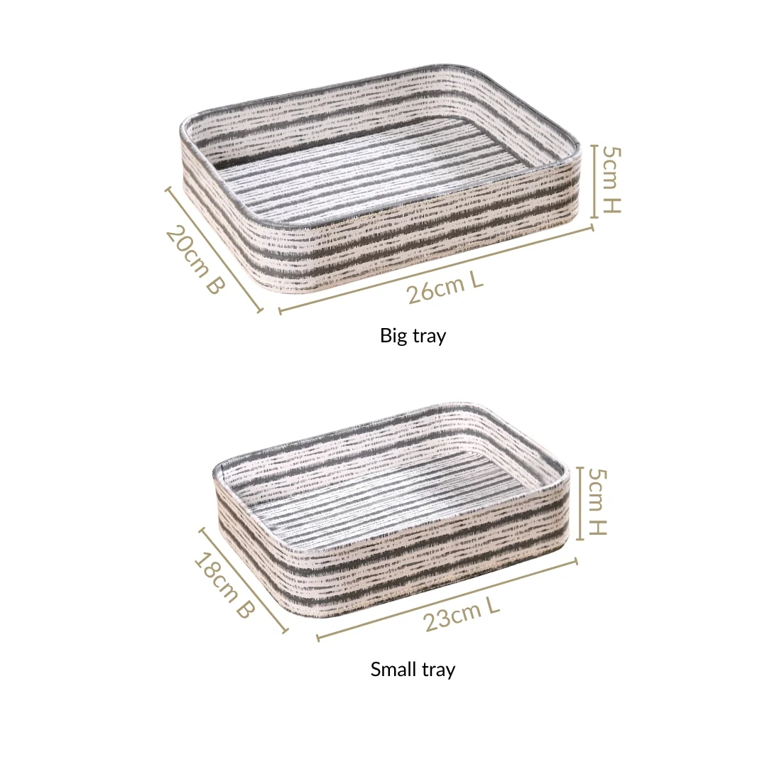 SlateLine Desk Organiser Tray Set Of 2 - Image 3
