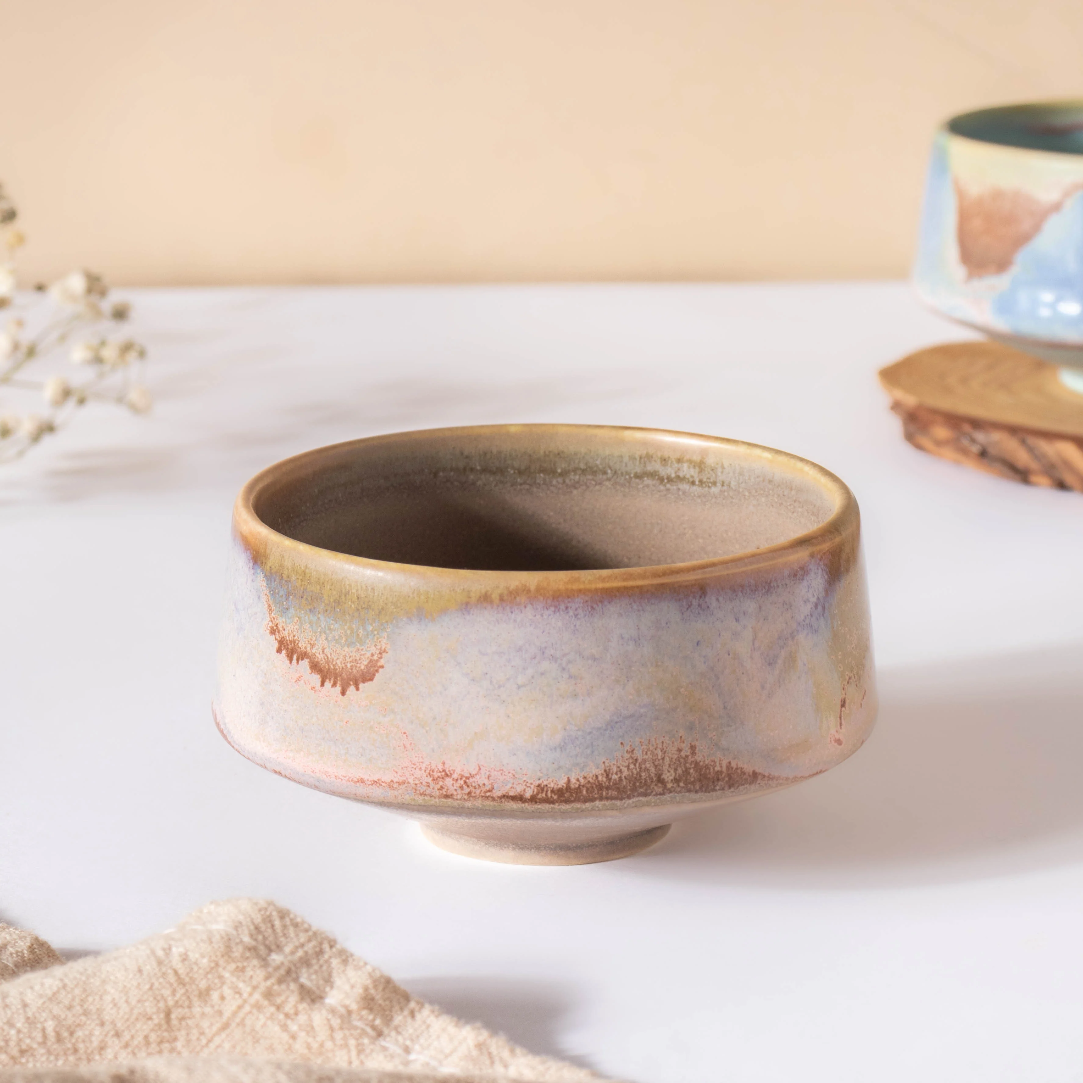 Small Beige Ombre Dip Bowl 100 ml - Image 3