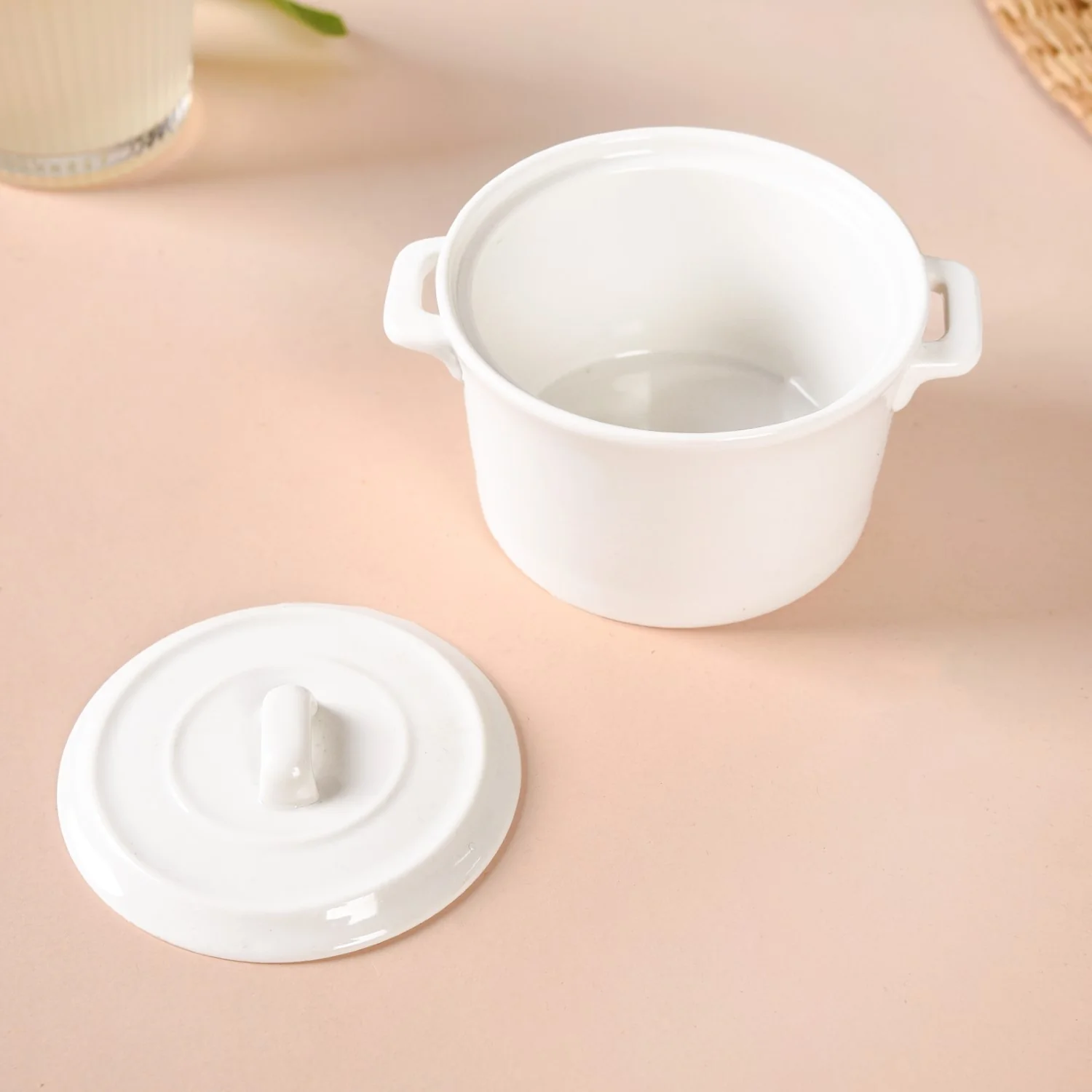 Small Ceramic Bowl Set Of 3 With Bamboo Tray 250ml - Image 7