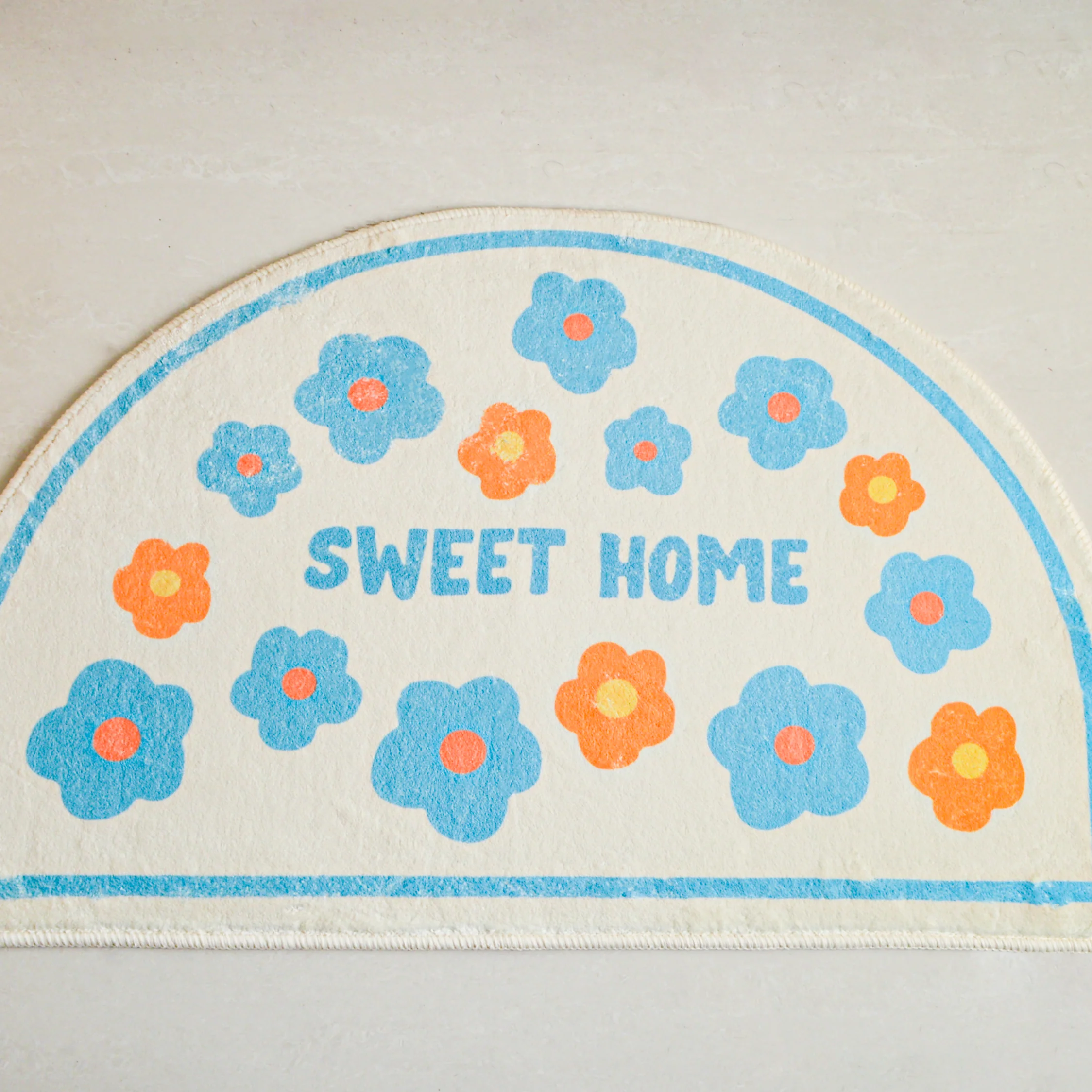 Small Flowers Semicircle Rug - Image 6