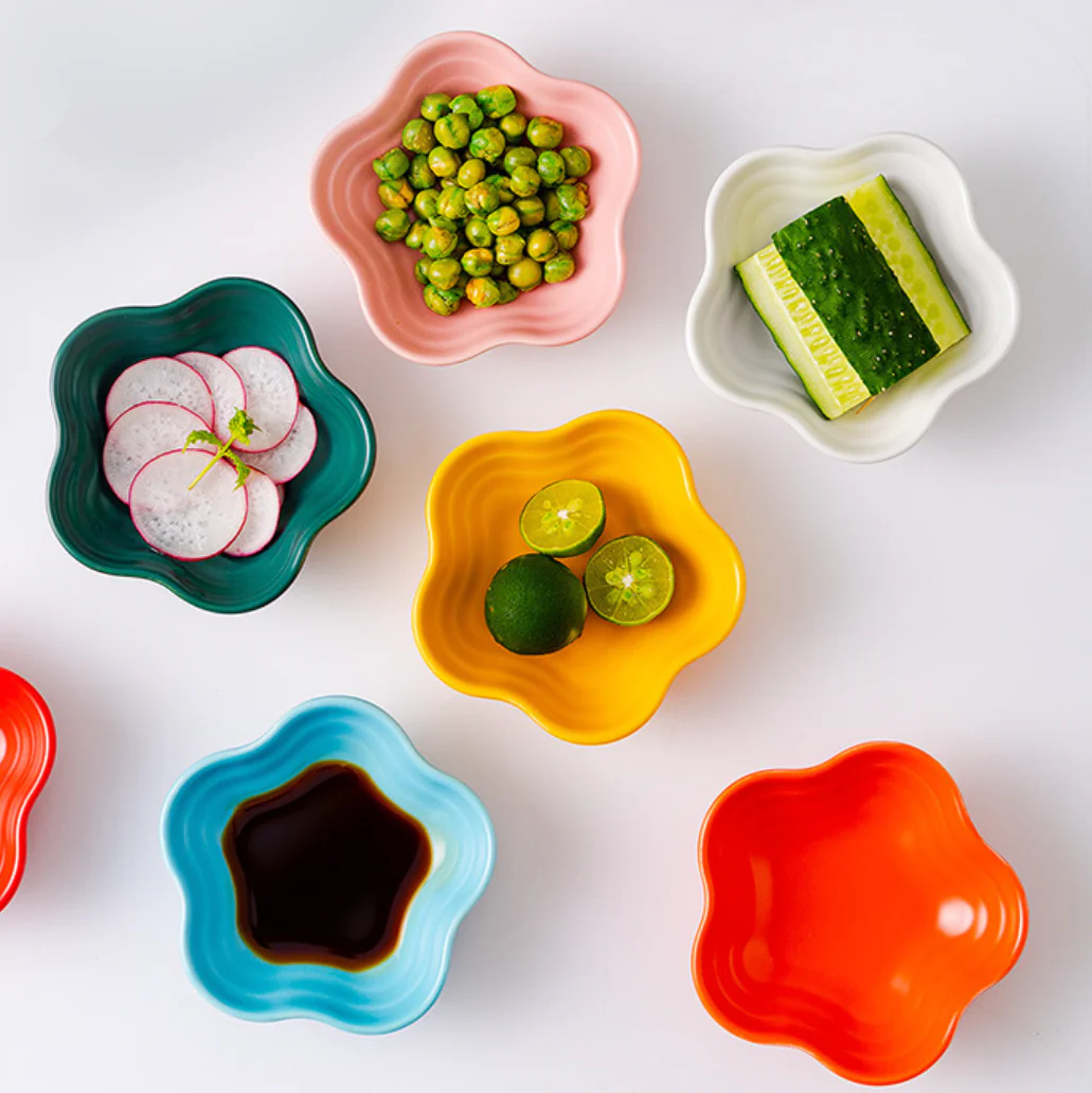 Snow White Floral Dip Bowl - Image 7