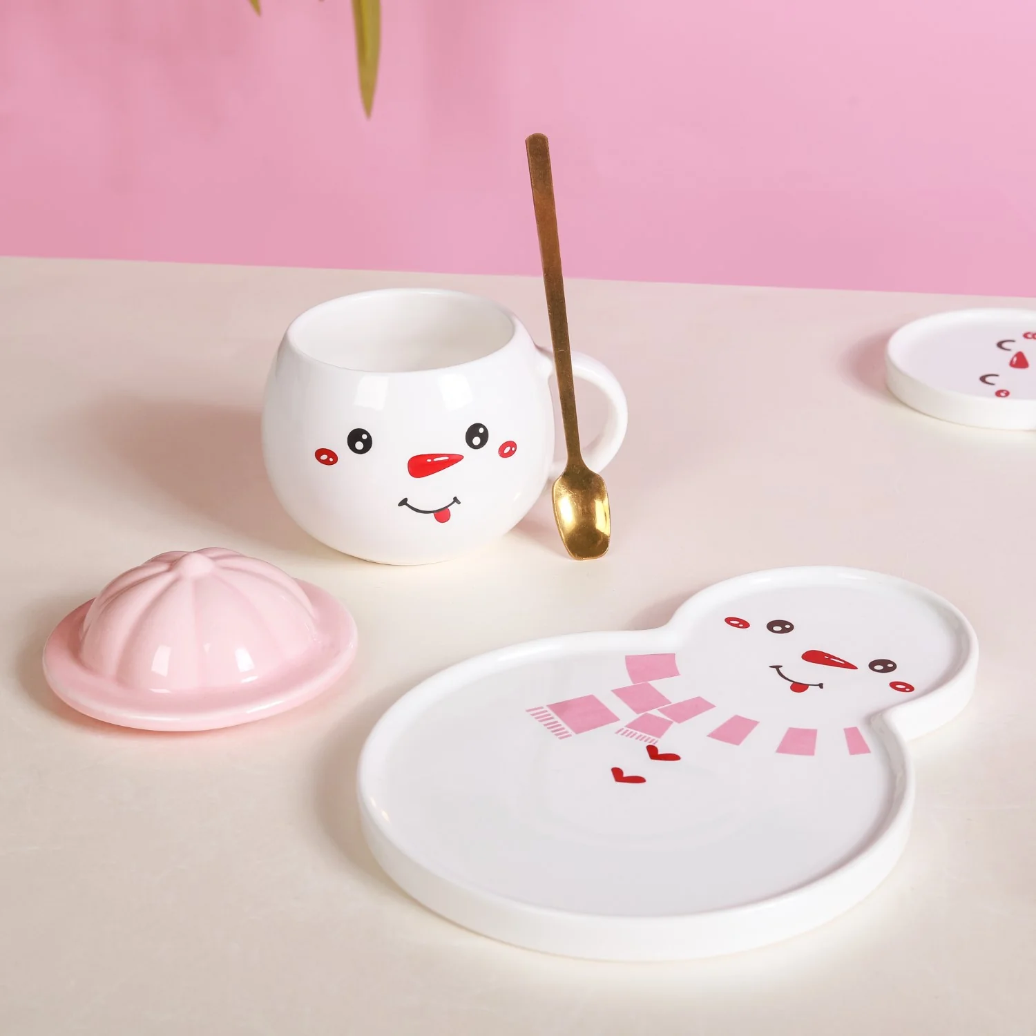 Snowman Plate And Cup Set - Image 3