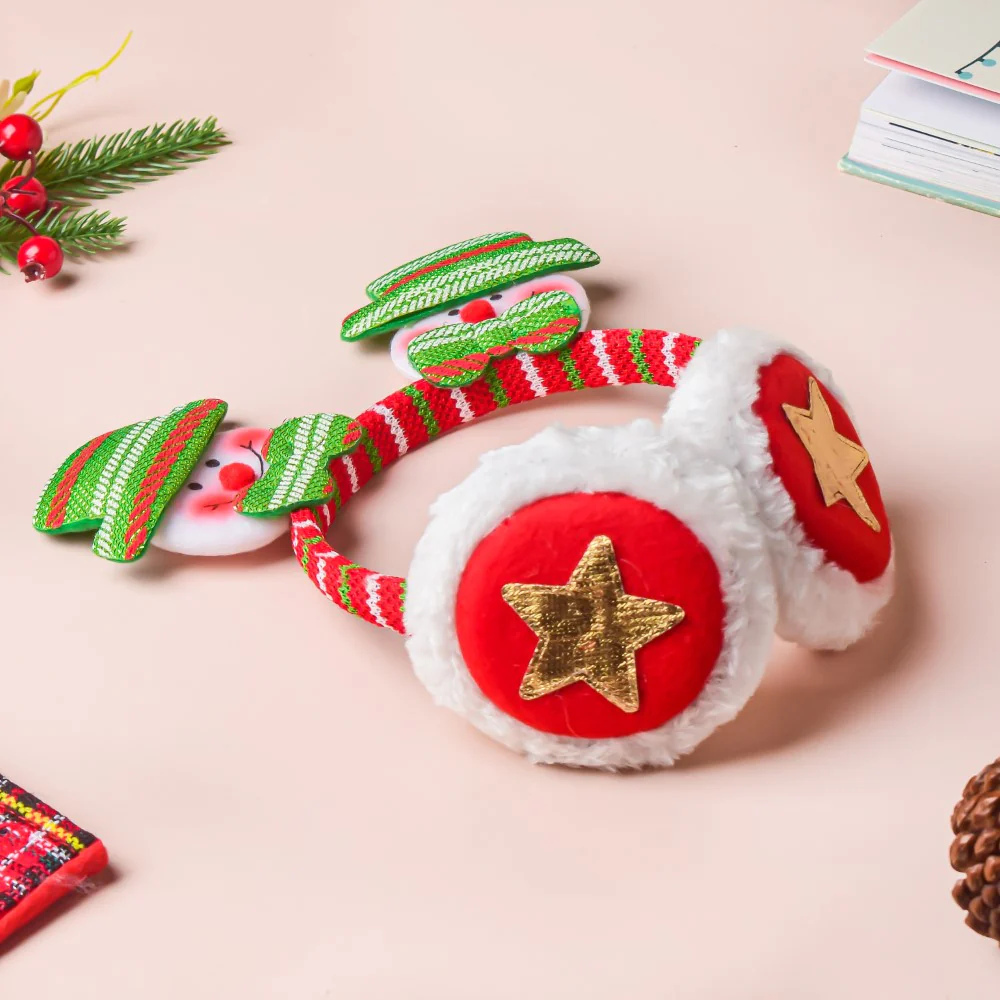 Snowman Winter Earmuffs For Christmas - Image 4