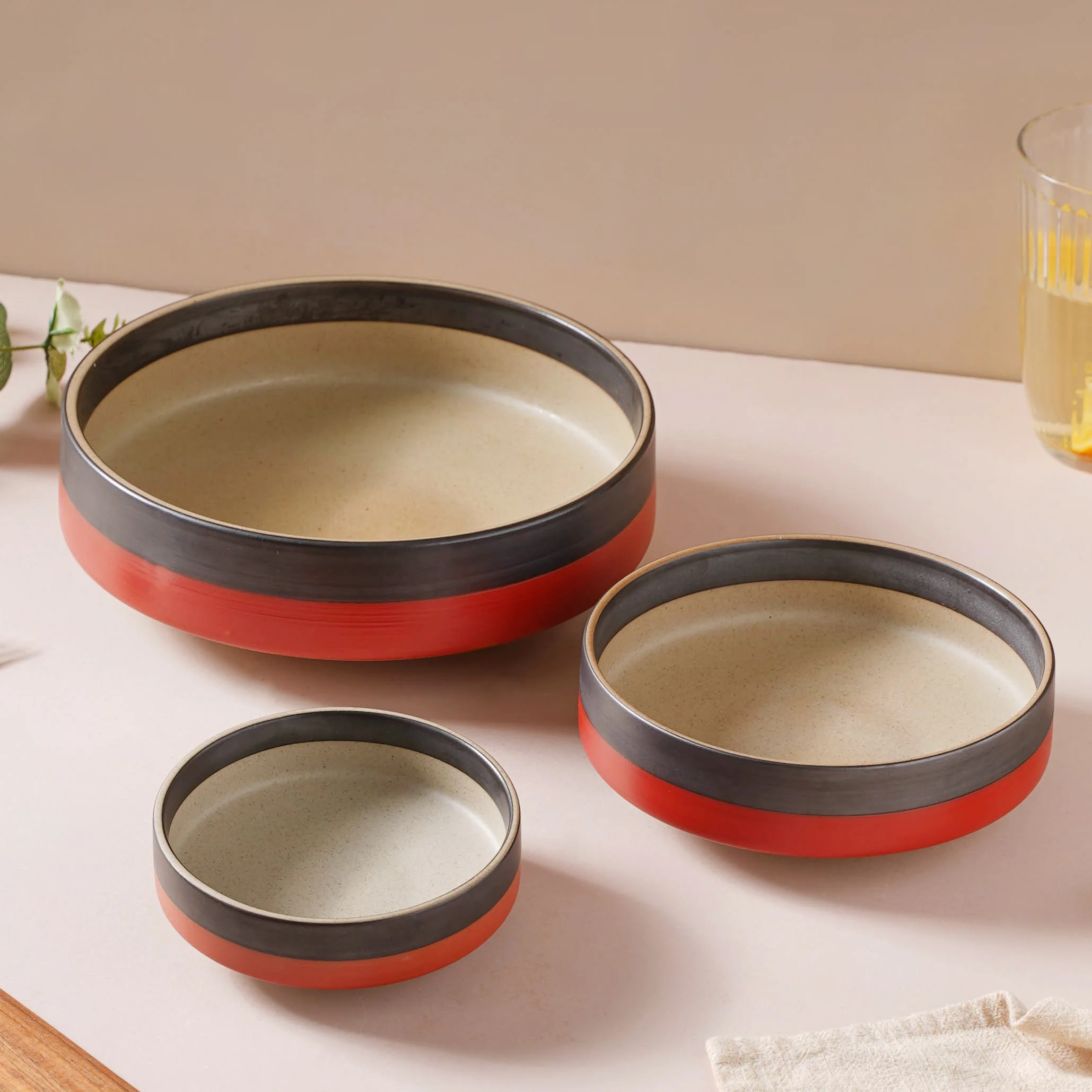 Soboku Serving Bowl Red 8 Inch 1.1 L - Image 9