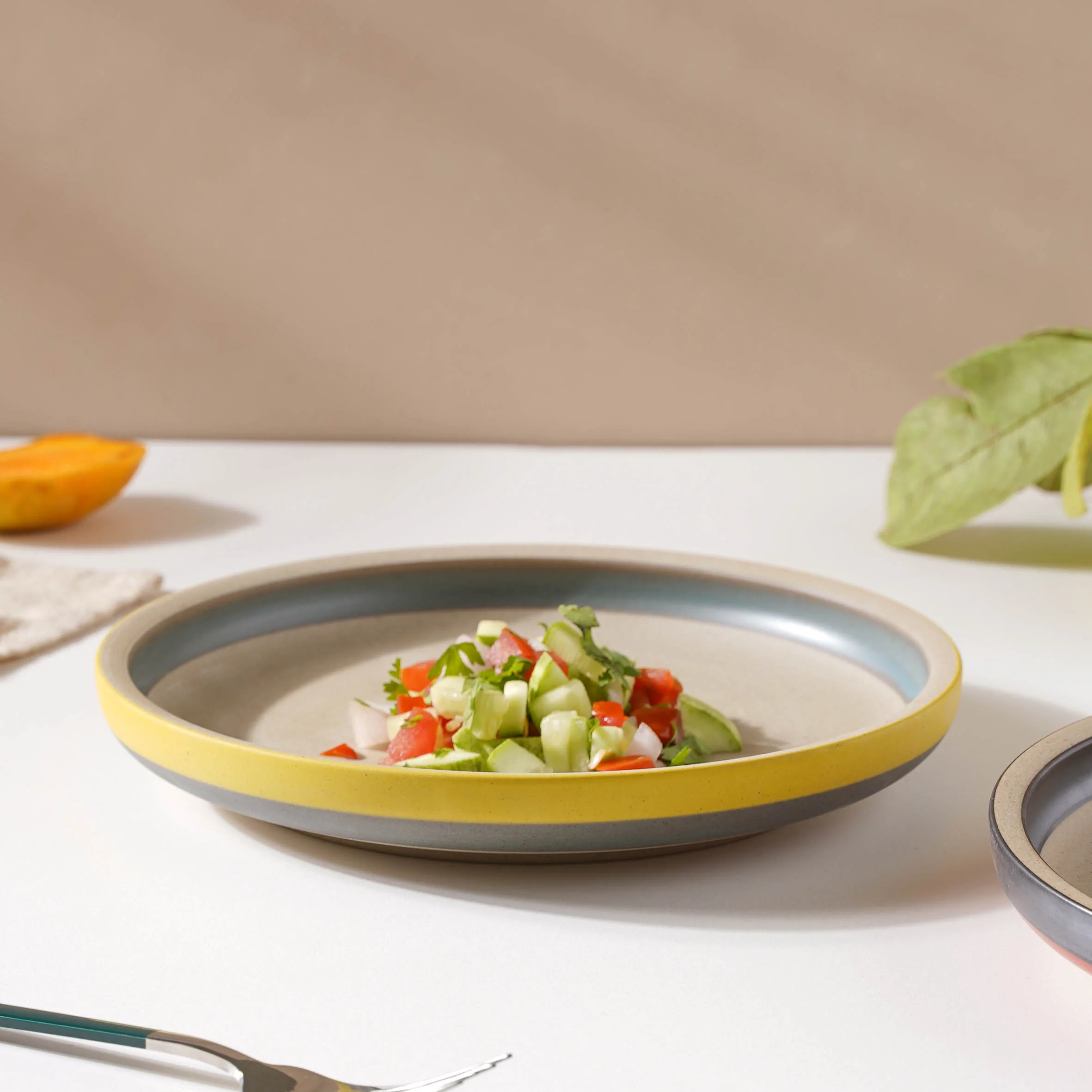 Soboku Yellow Snack Plate 8 Inch - Image 4