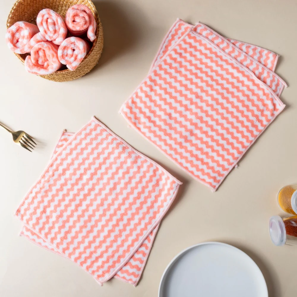 Soft Duster Cloth Peach Set Of 10 - Image 5