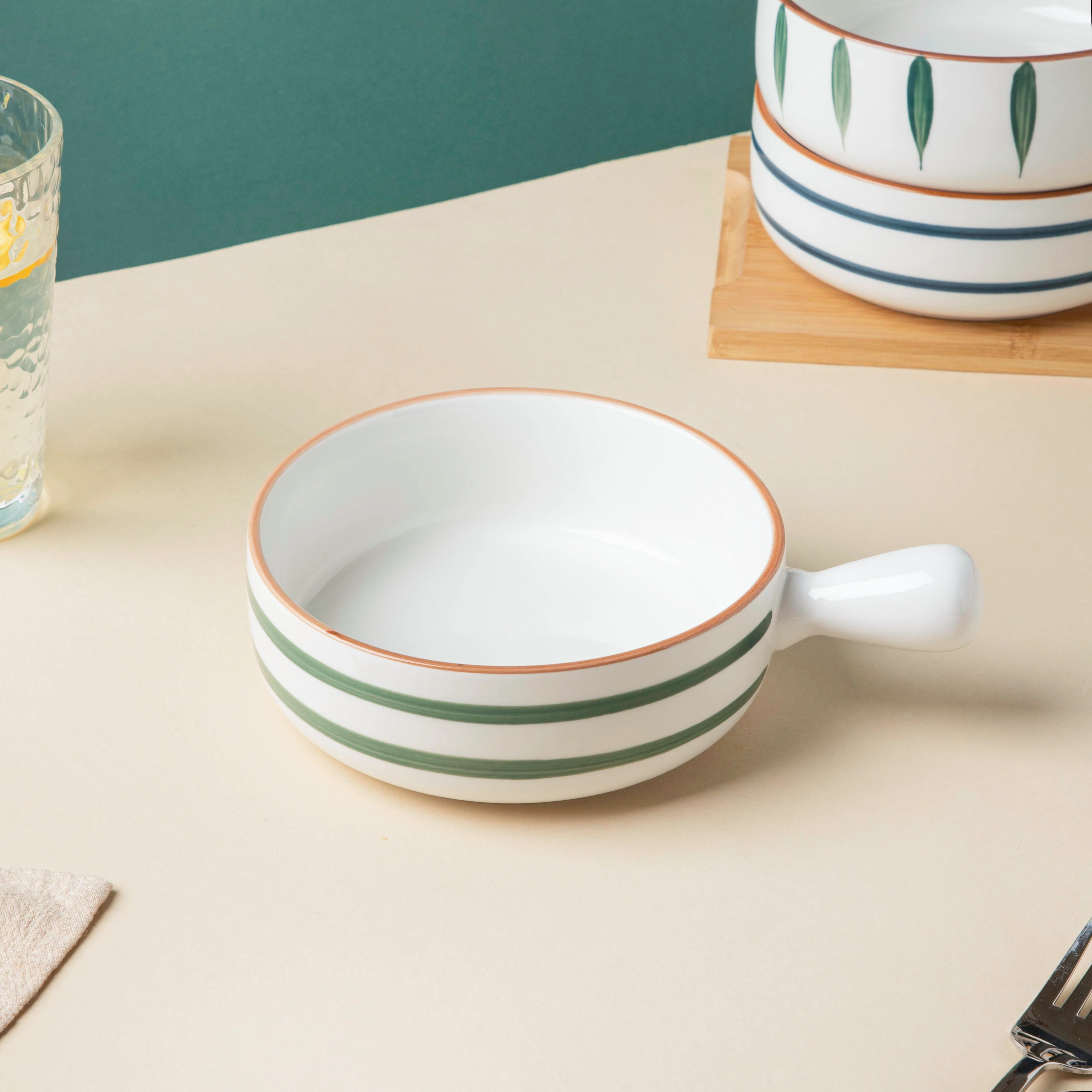 Spiral Green 22 Piece Dinner Set For 6 - Image 10