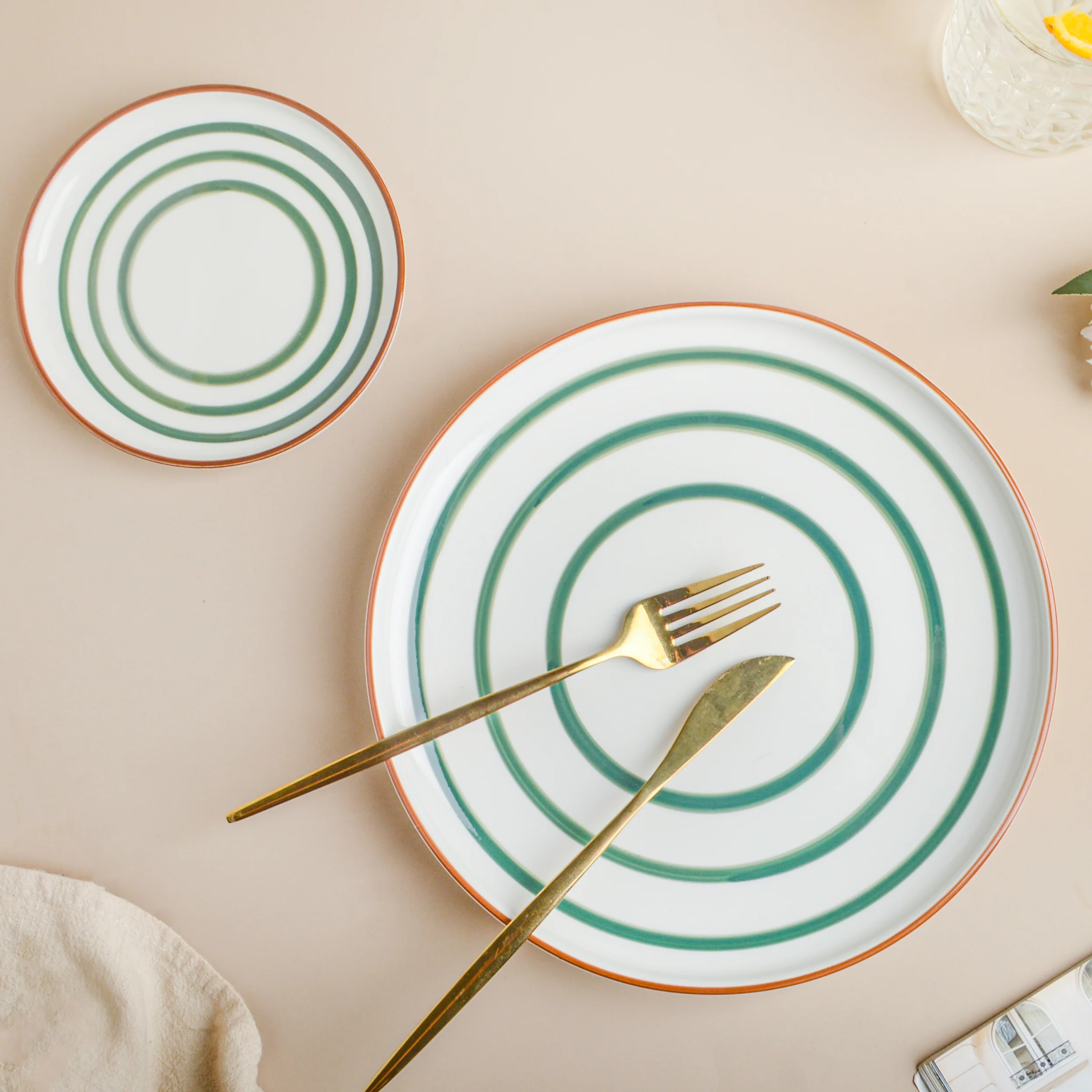 Spiral Snack Plate Green 6 Inch - Image 7