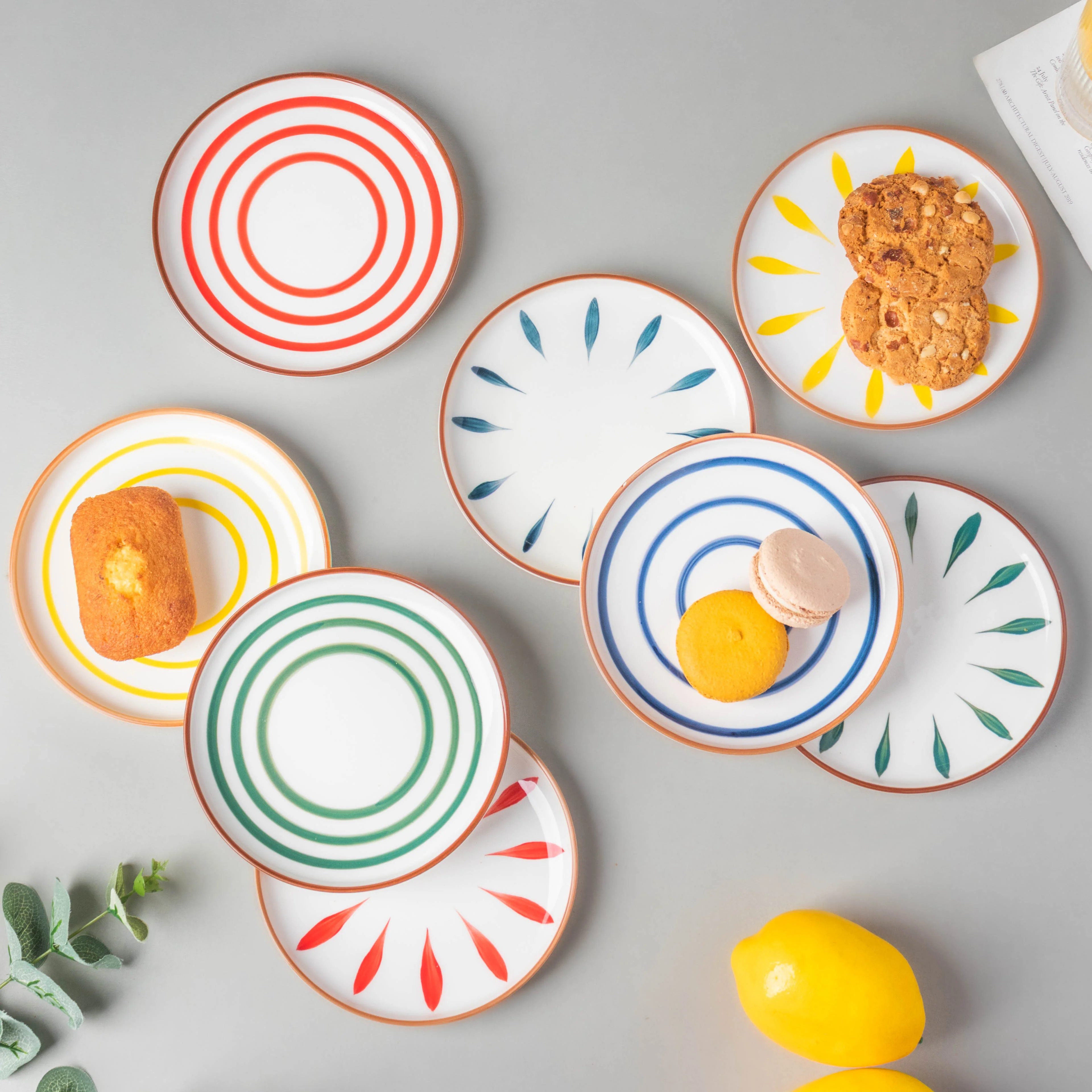 Spiral Snack Plate Green 6 Inch - Image 8